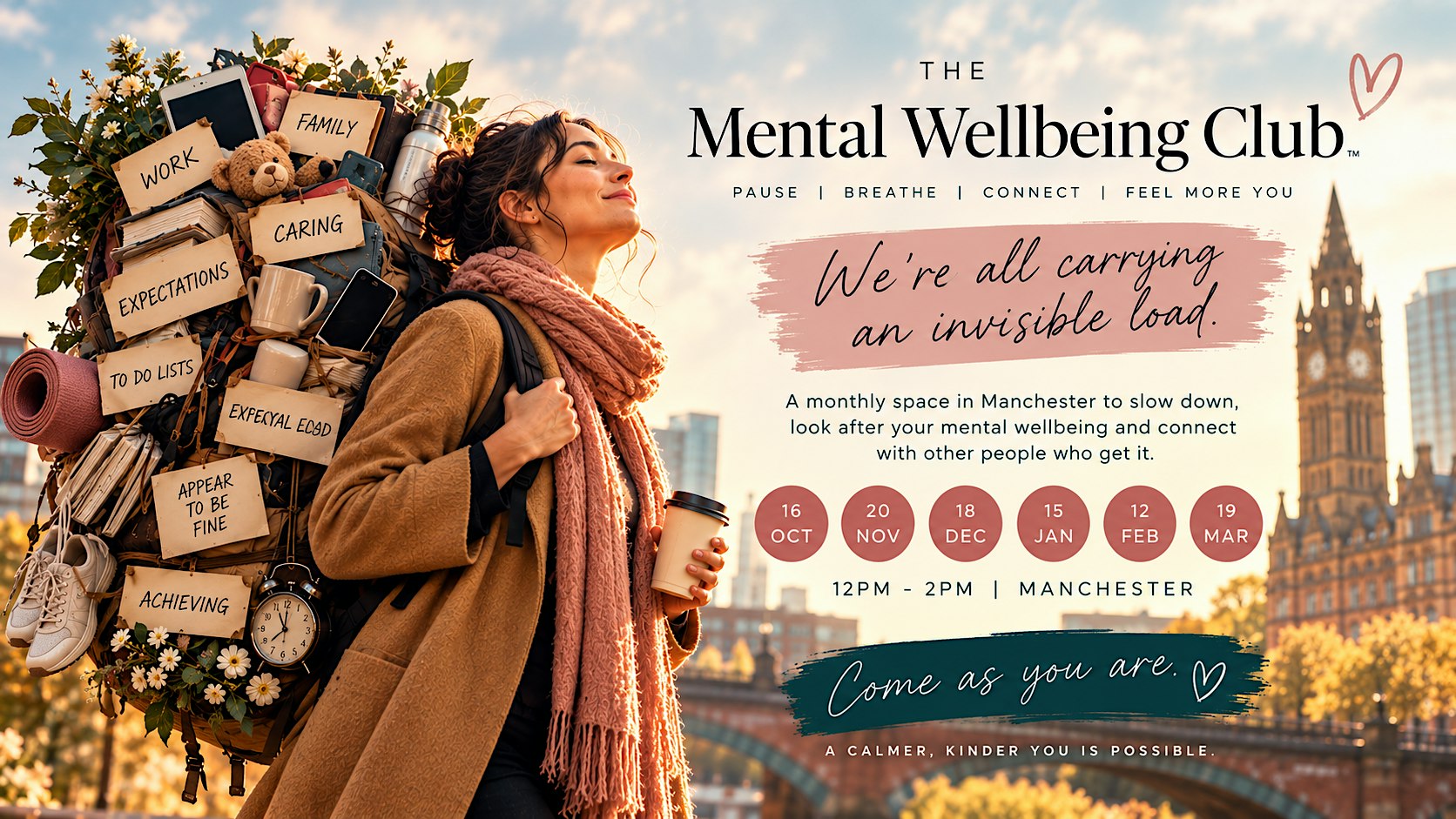 The Mental Wellbeing Club™ – Central Manchester | Monthly Meet Up