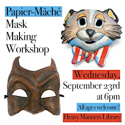 Papier-Mâché Mask Making Workshop (9/23)