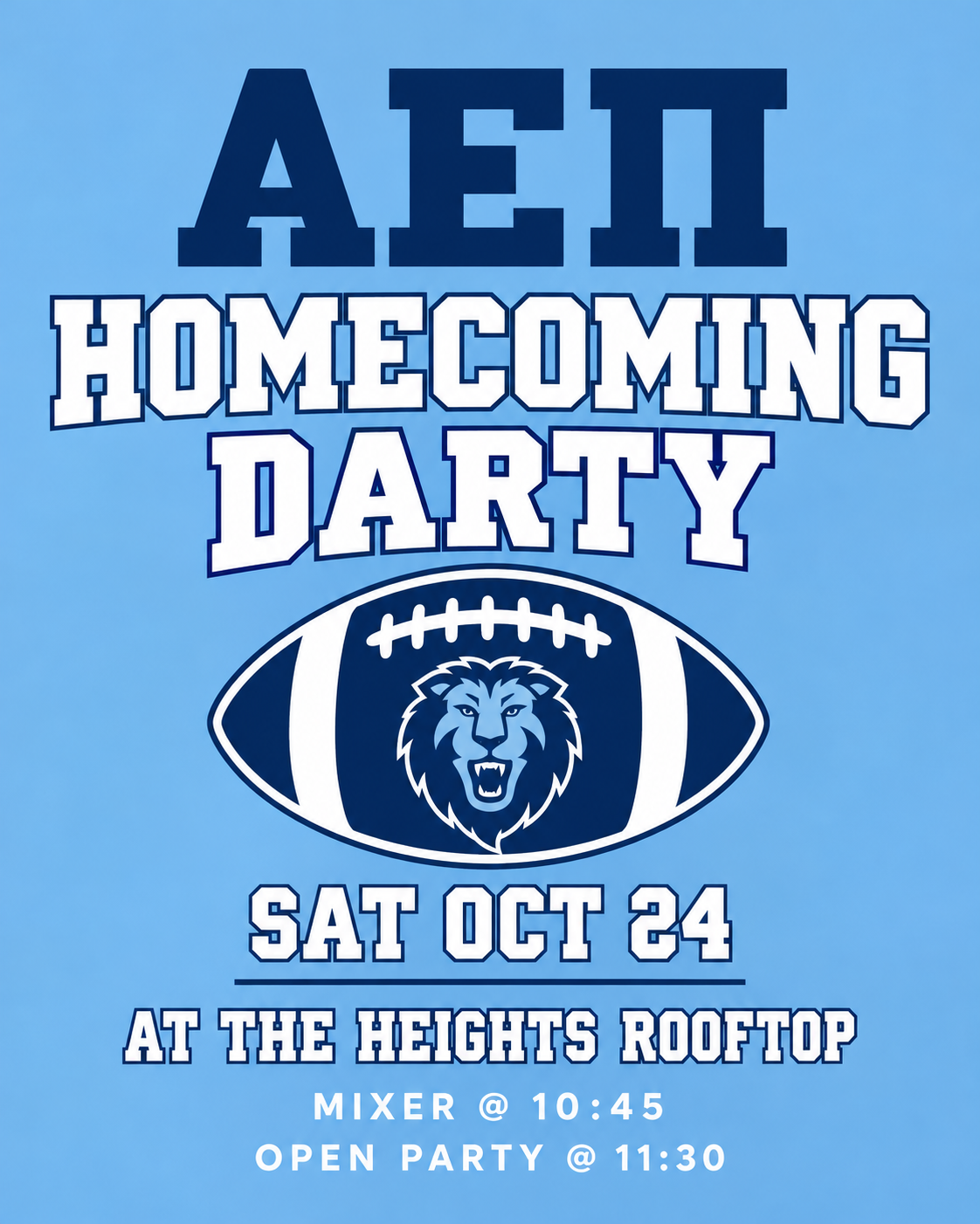 HOMECOMING DARTY