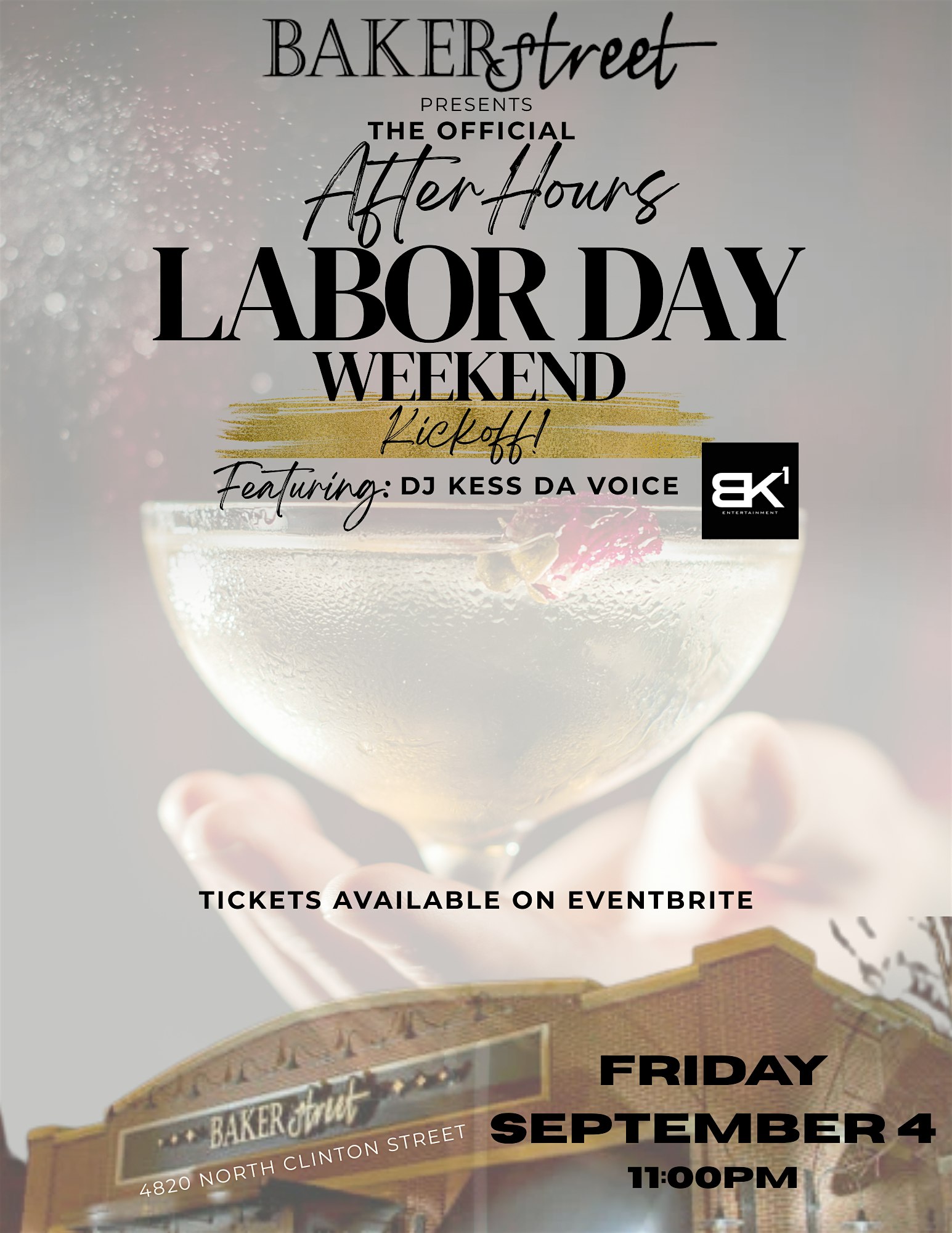 BakerStreet AfterHours Labor Day Weekend Kickoff!