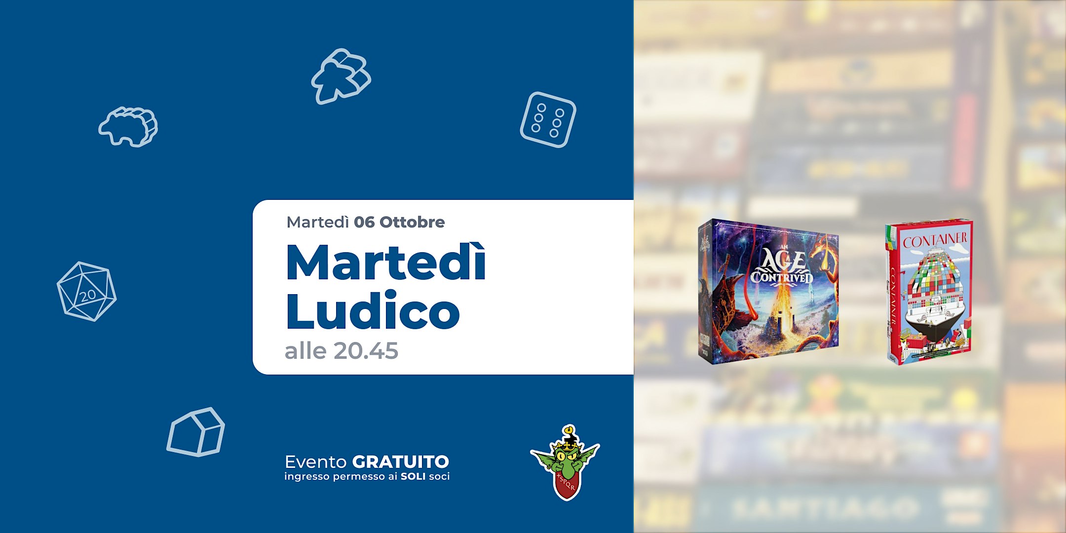 Martedì Ludico 06 Ottobre ore 20.45
