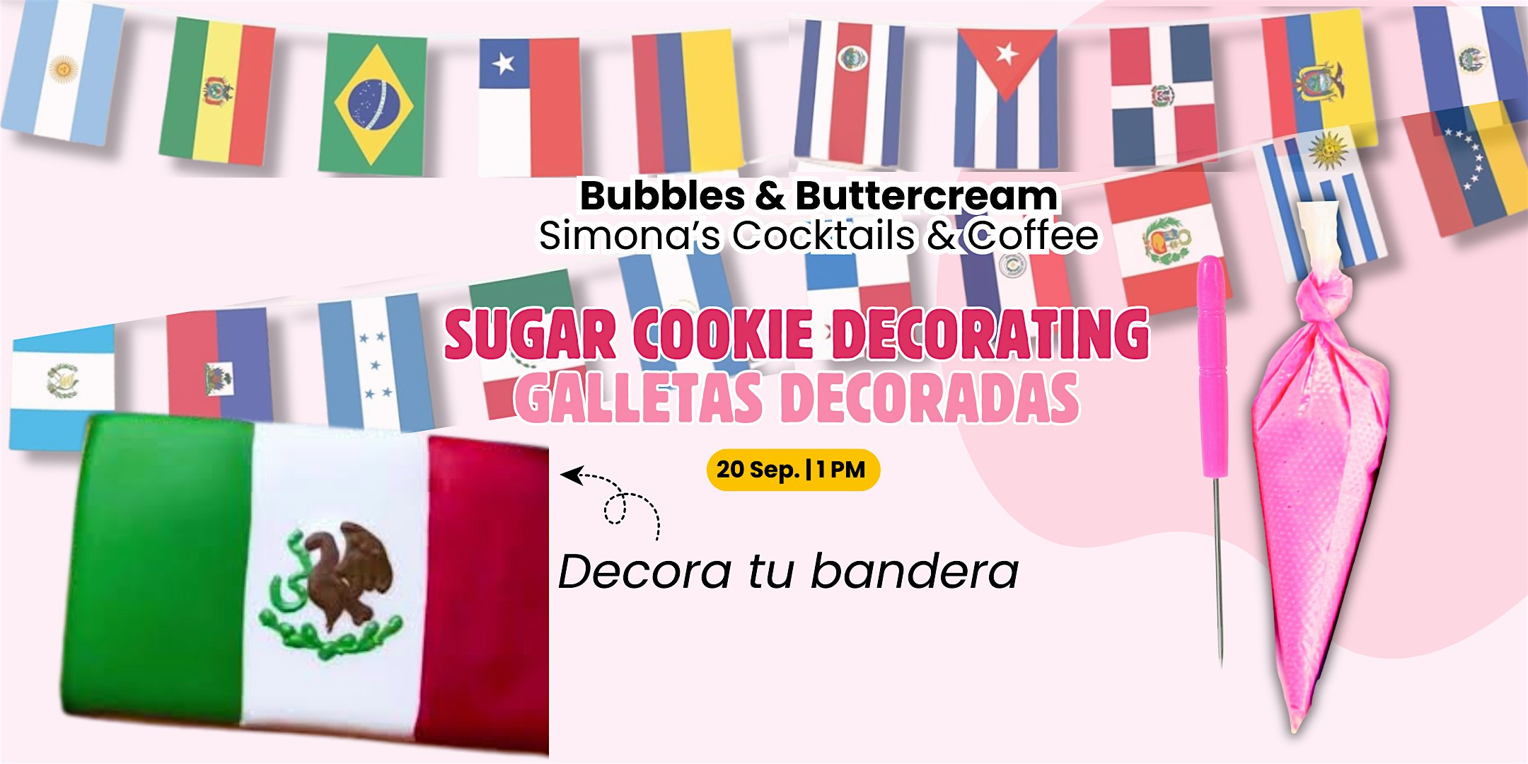 Sugar Cookie Decorating - Decora tu bandera