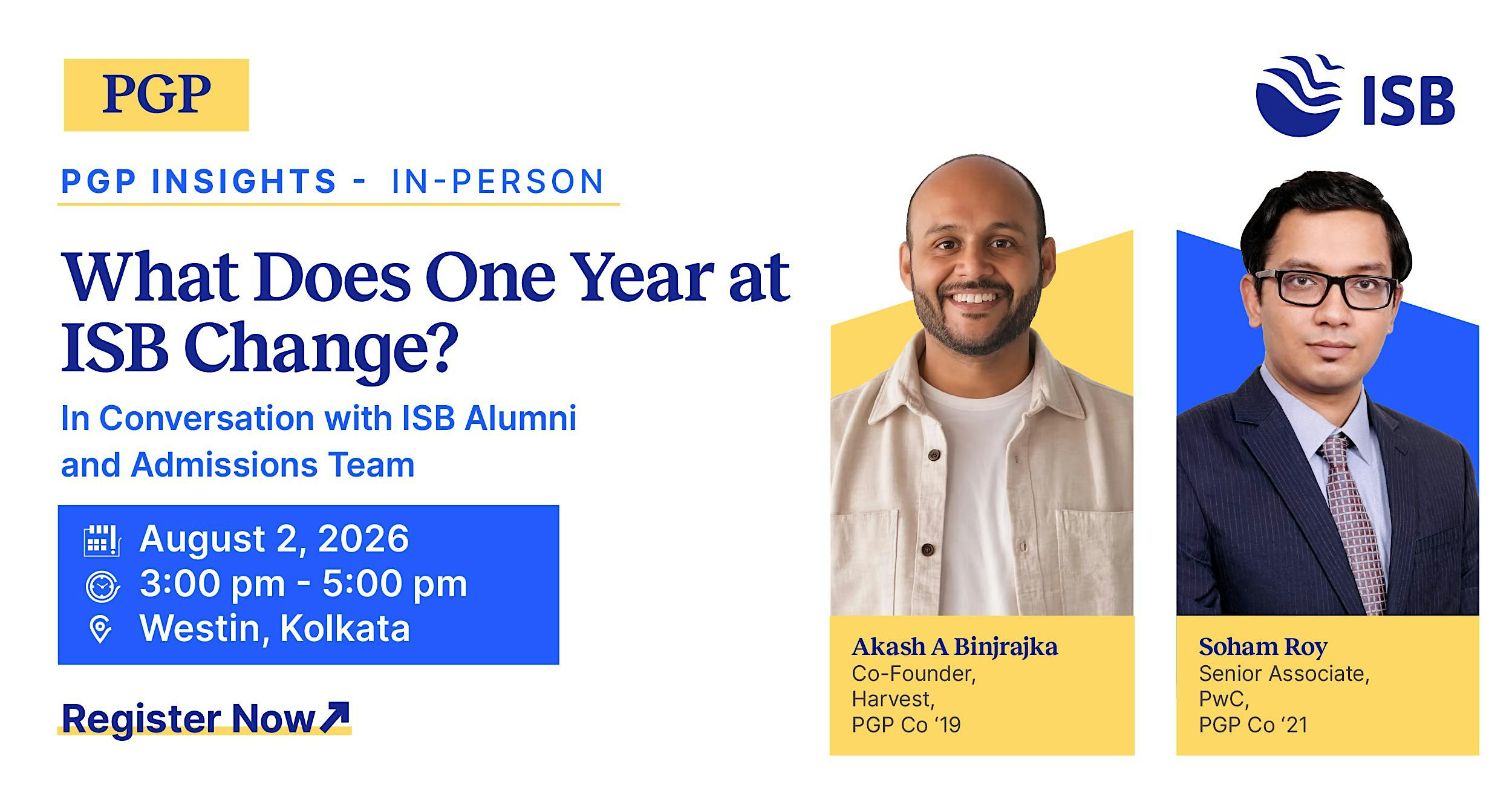 PGP Insights: Meet ISB alumni and the Admissions Team in Mumbai