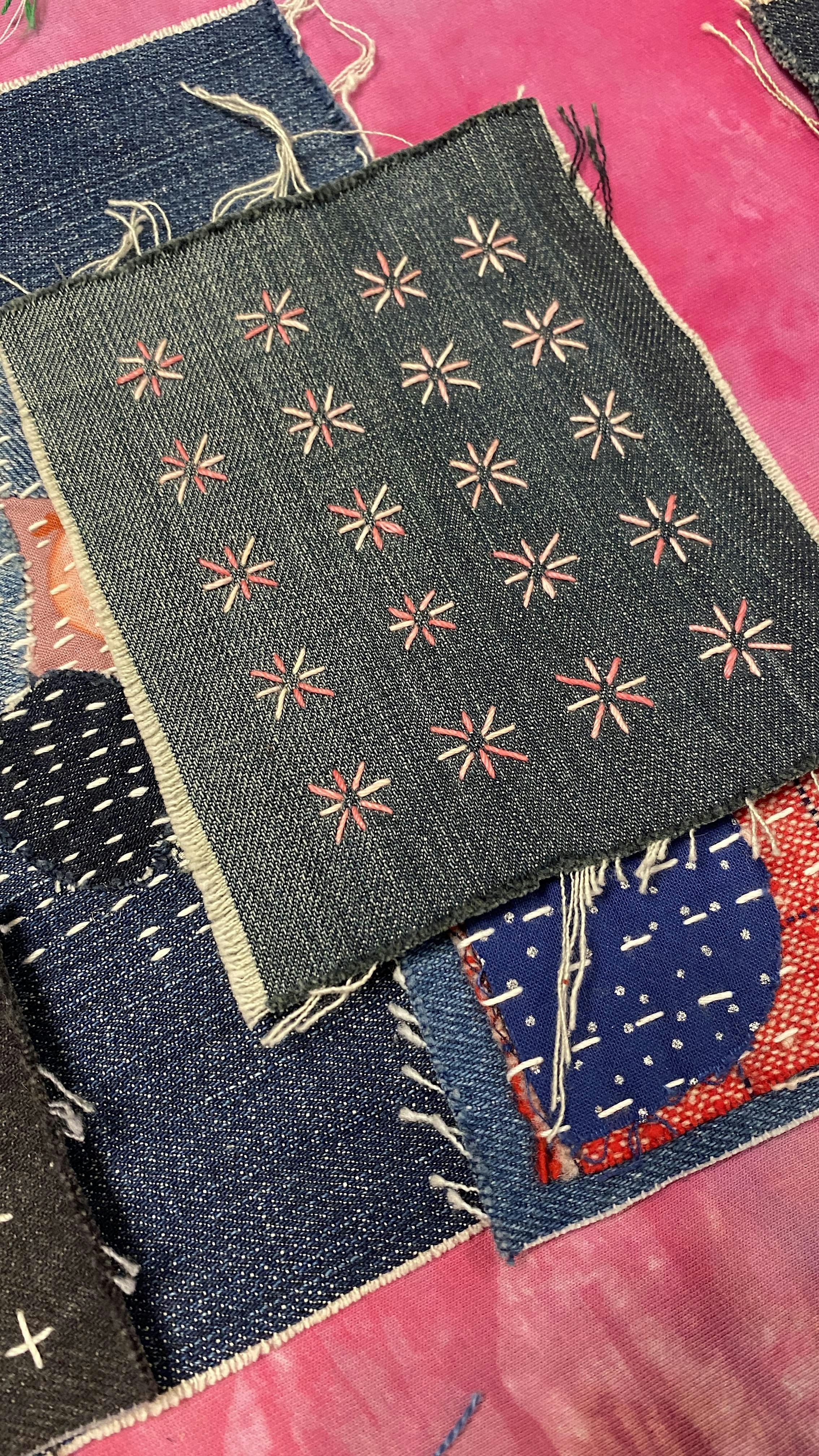 Sashiko Style Visible Mending Workshop
