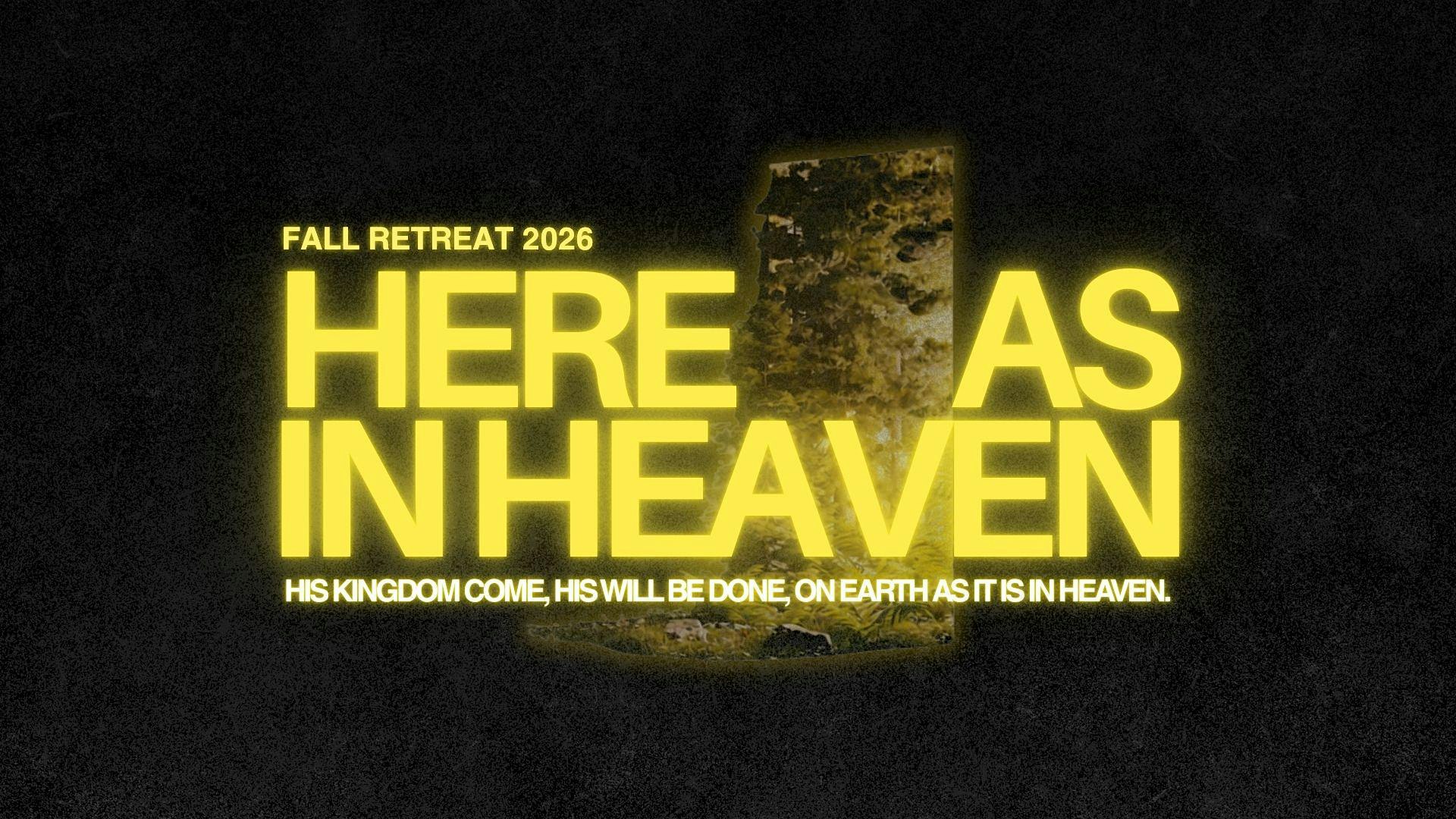 Valley Youth & JV |  Fall Retreat 2026