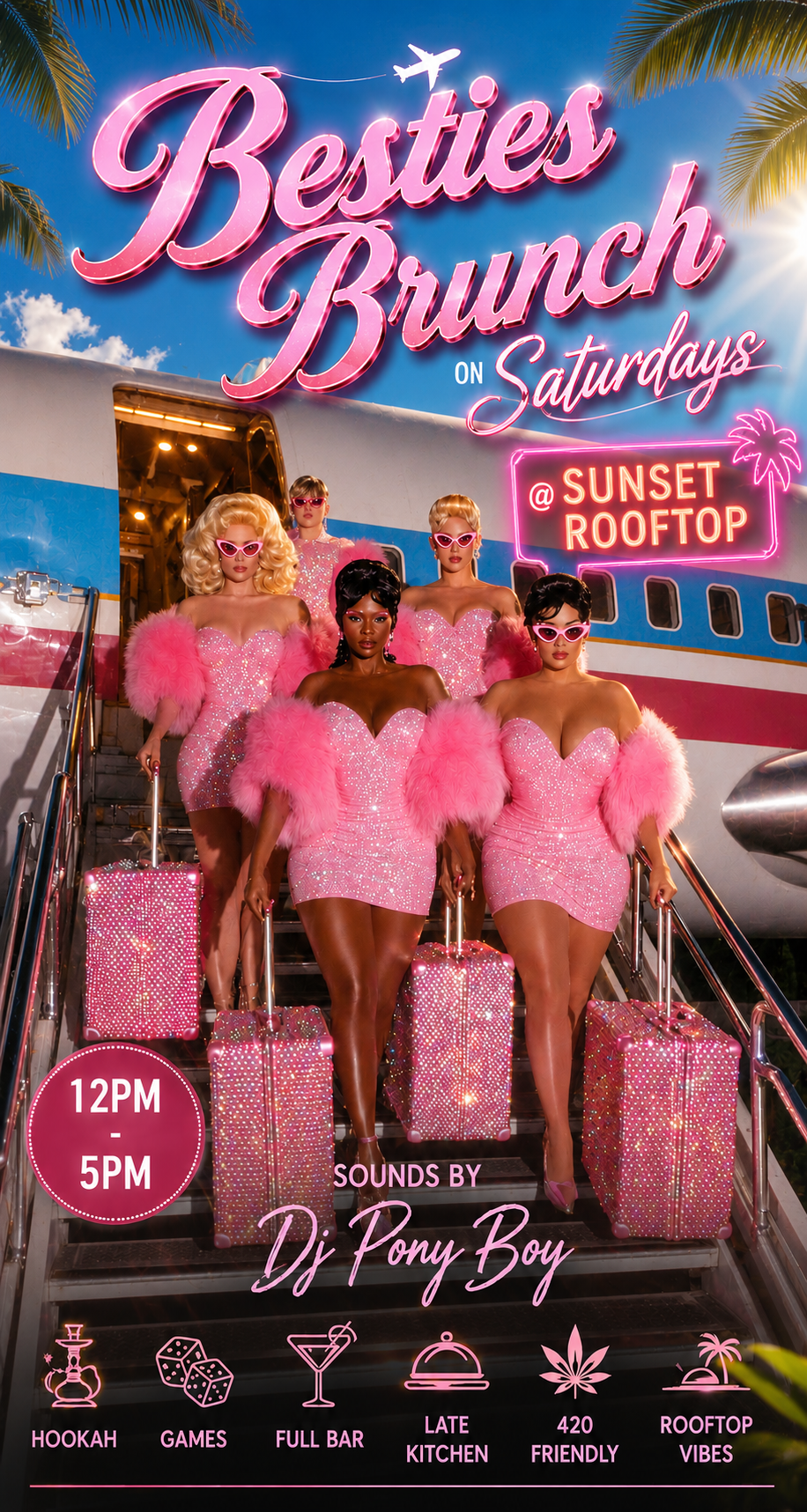 Besties Do Brunch Saturdays | Hollywood Rooftop Brunch & Day Party