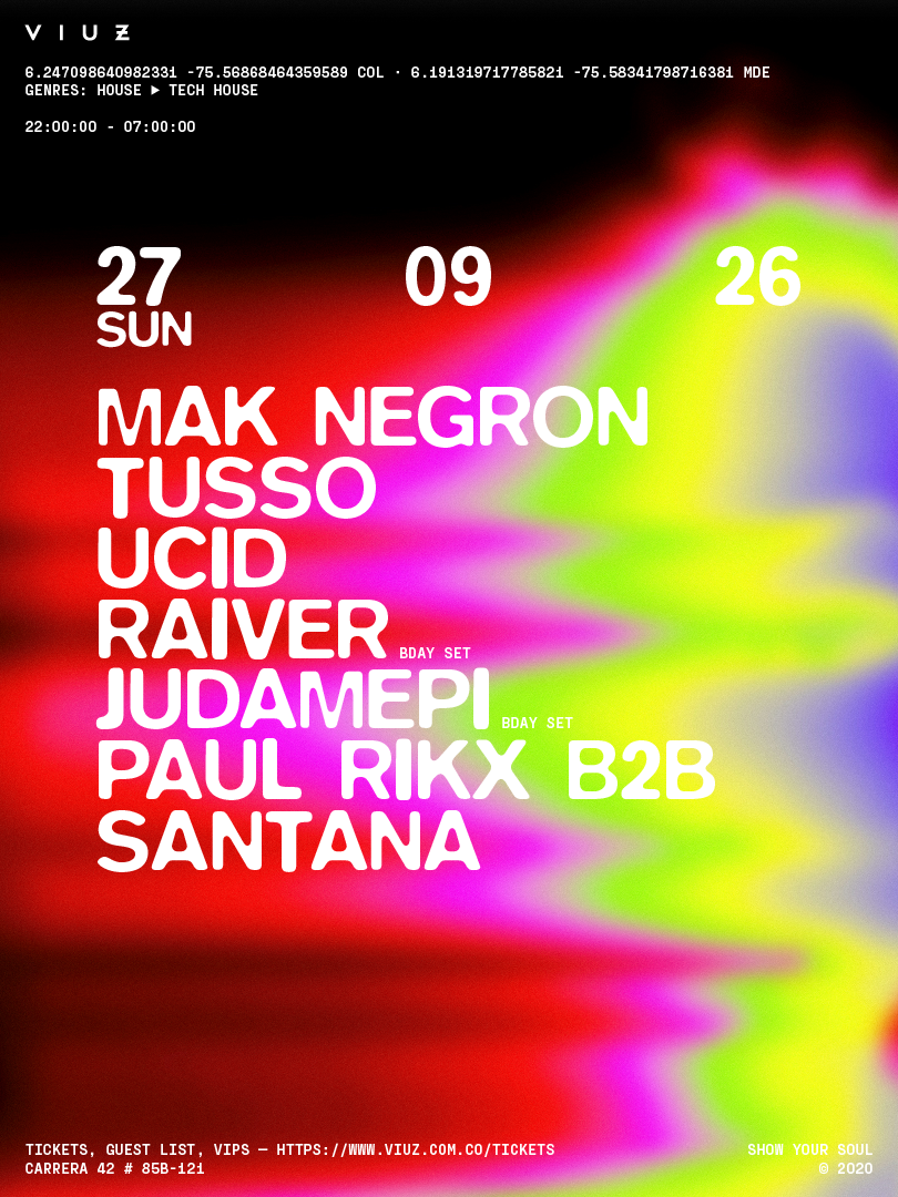 Special Guests: Mak Negron, Tusso