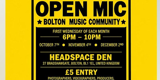 PMAC : Open Mic Night