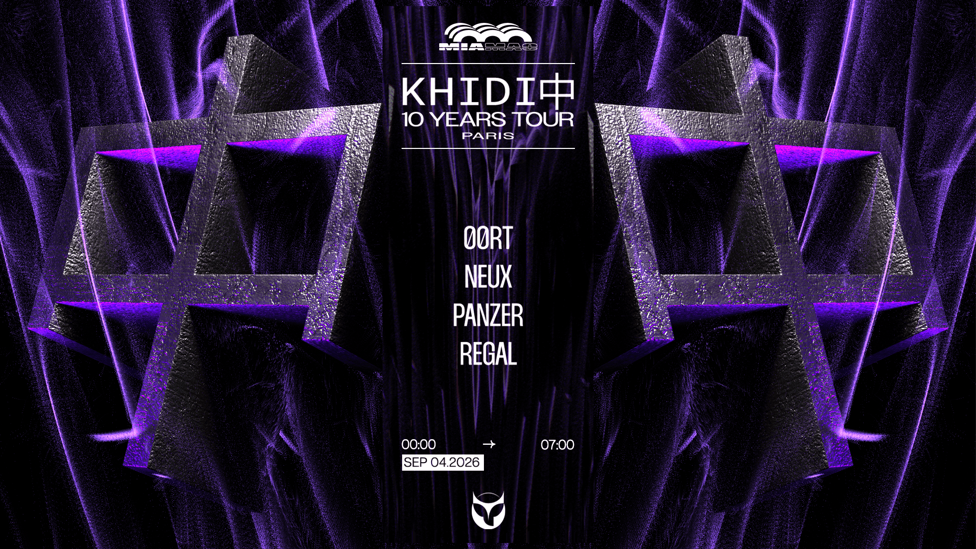 KHAOS X KHIDI 10 ans: Regal, NEUX, 00rt & Panzer