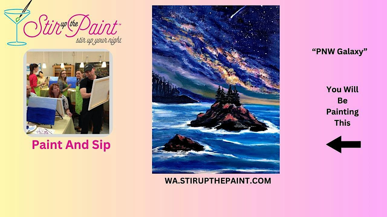 Seattle Paint and Sip, Paint Party, Paint Night  With Stir Up The Paint