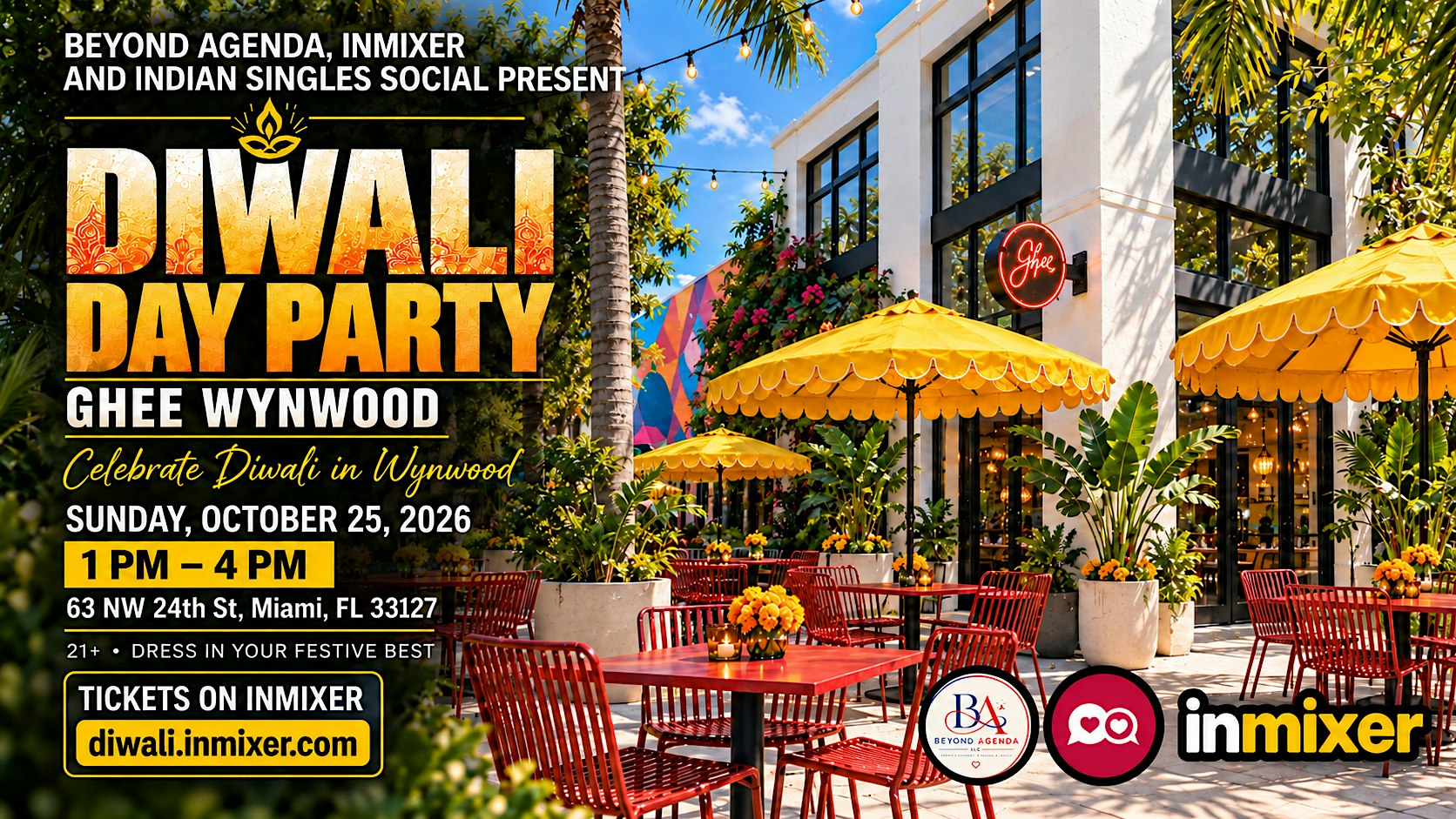 Diwali Day Party at Ghee Wynwood