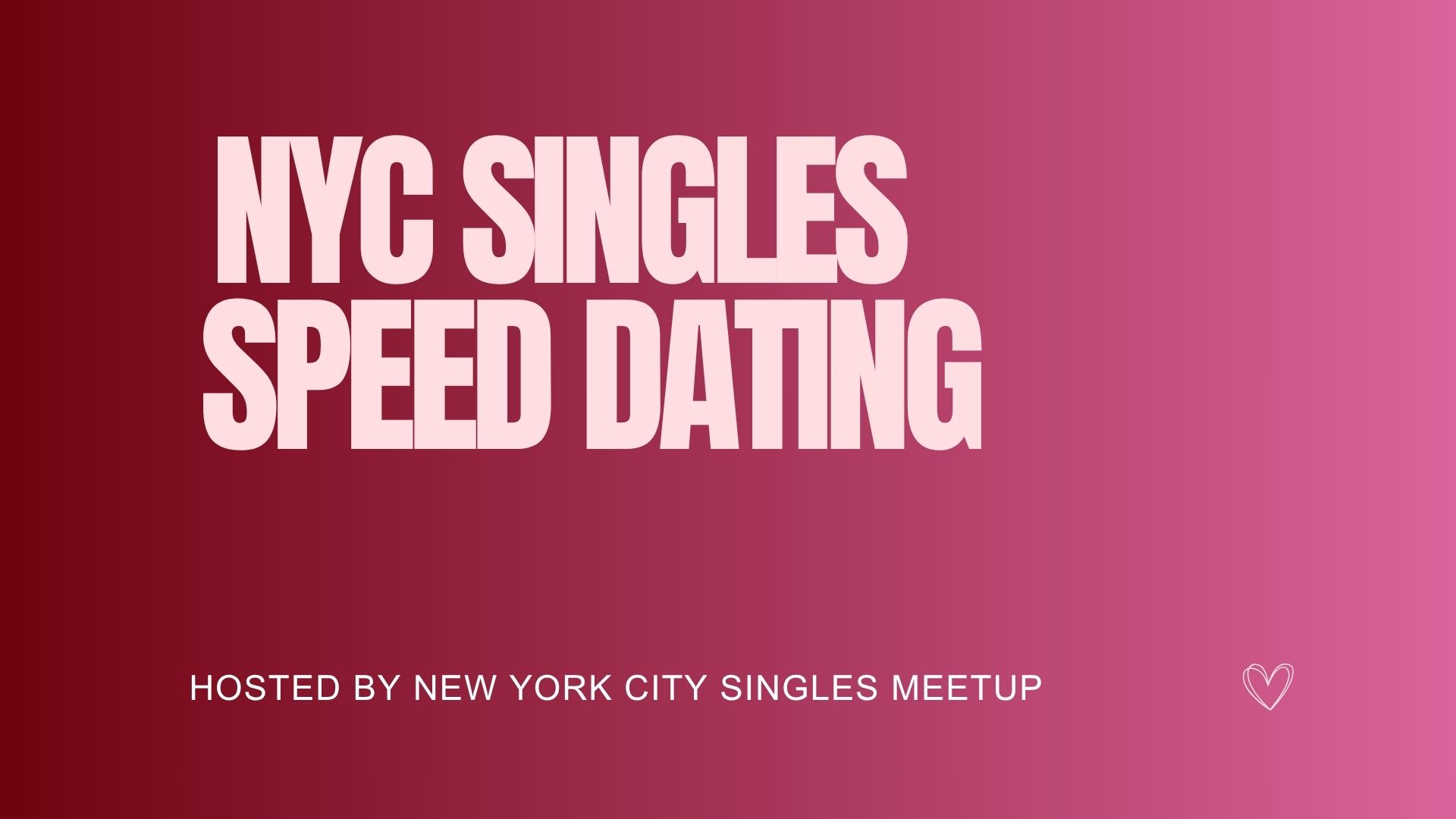 NYC Singles Speed Dating (30s-40s)