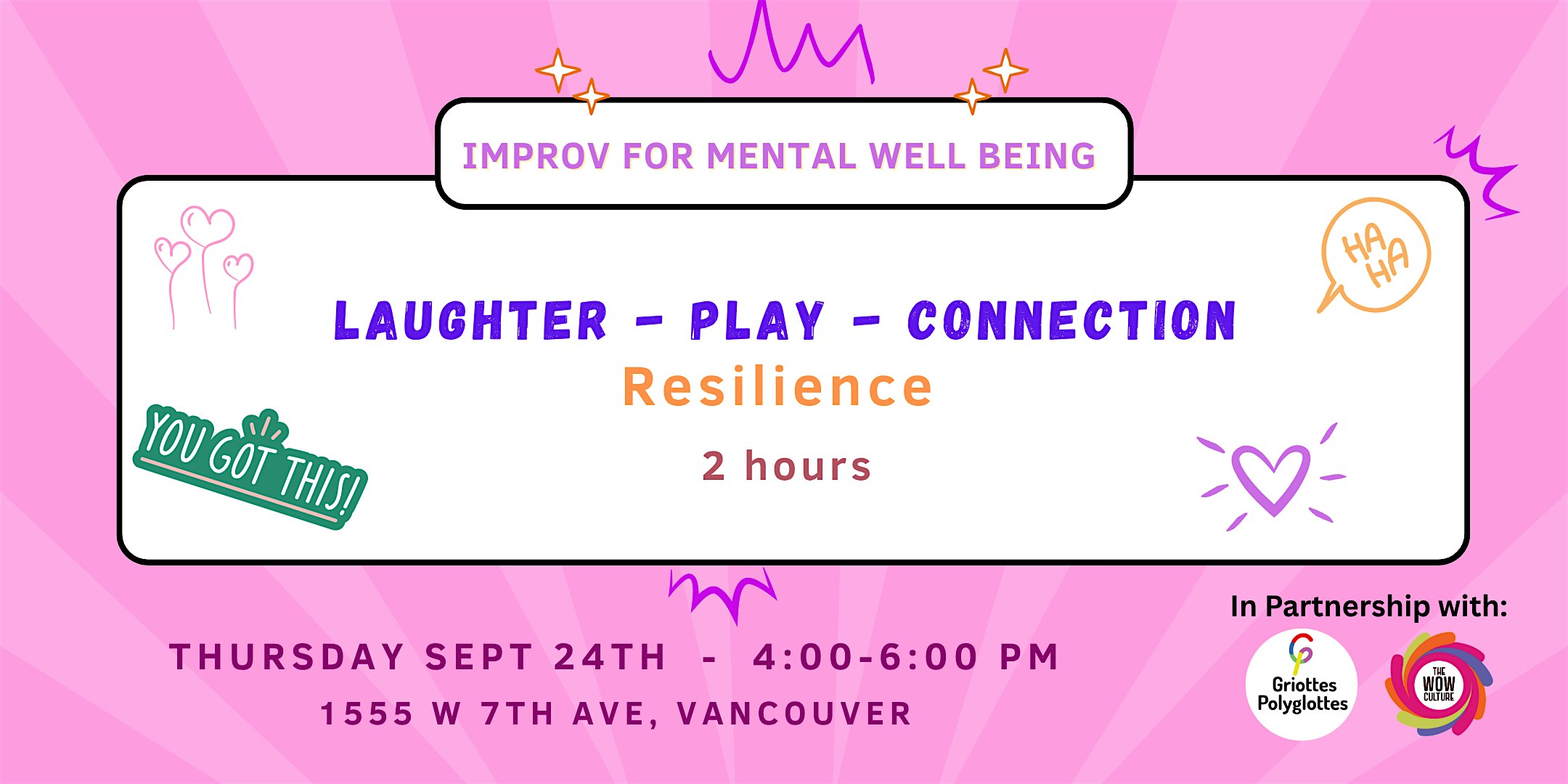 Improv for Mental Health (Event in English)
