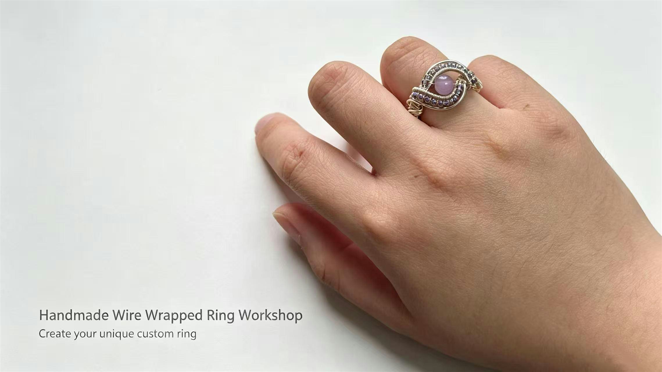 Crystal Wire Wrapped Ring Workshop | Make Your Own Jewellery – Glasgow