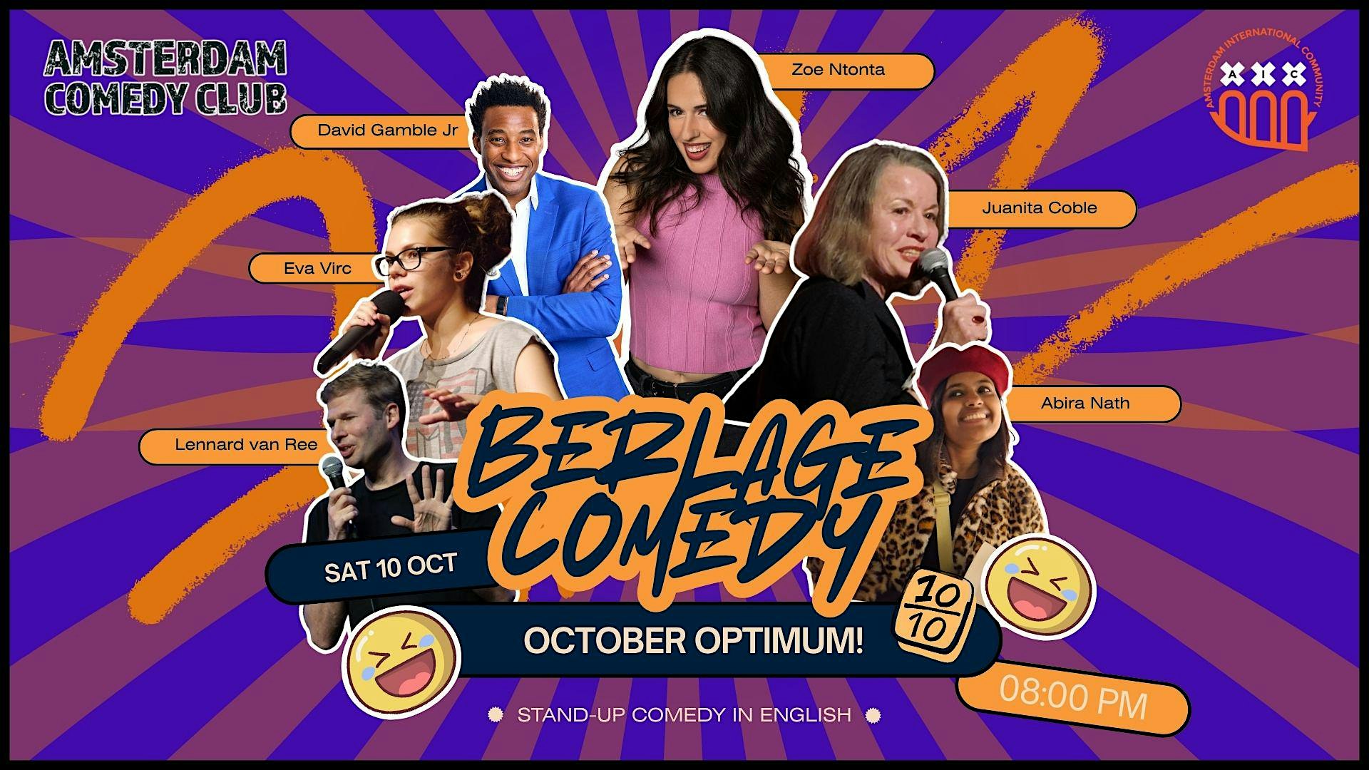Amsterdam Comedy Club: Berlage Comedy - October Optimum!  in English
