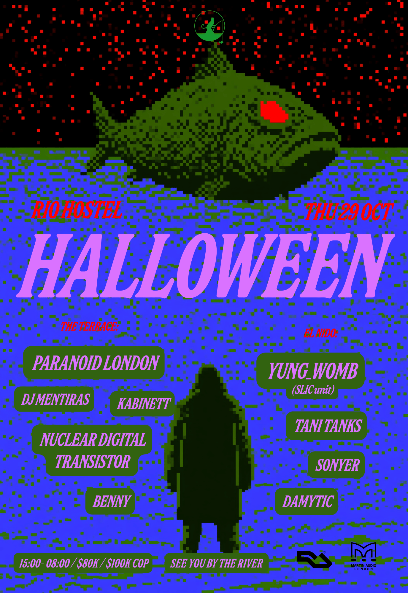 Rio Hostel presents: Halloween with Paranoid London & many more