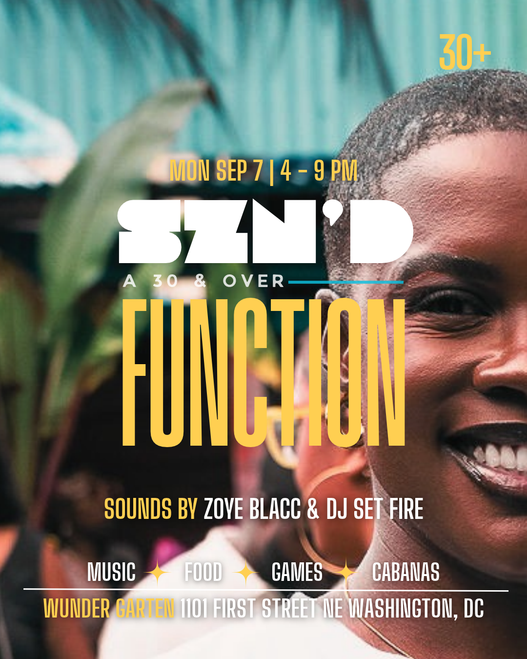 SZN'D: A 30 & Over Function