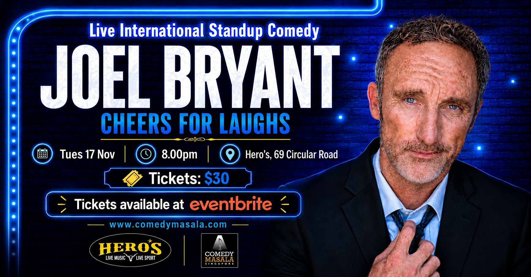 Joel Bryant - CHEERS FOR LAUGHS