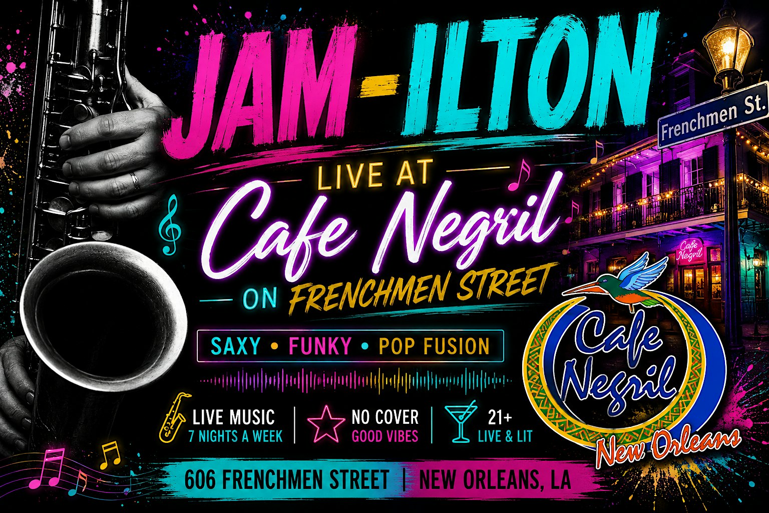 Jam-ilton LIVE at Café Negril