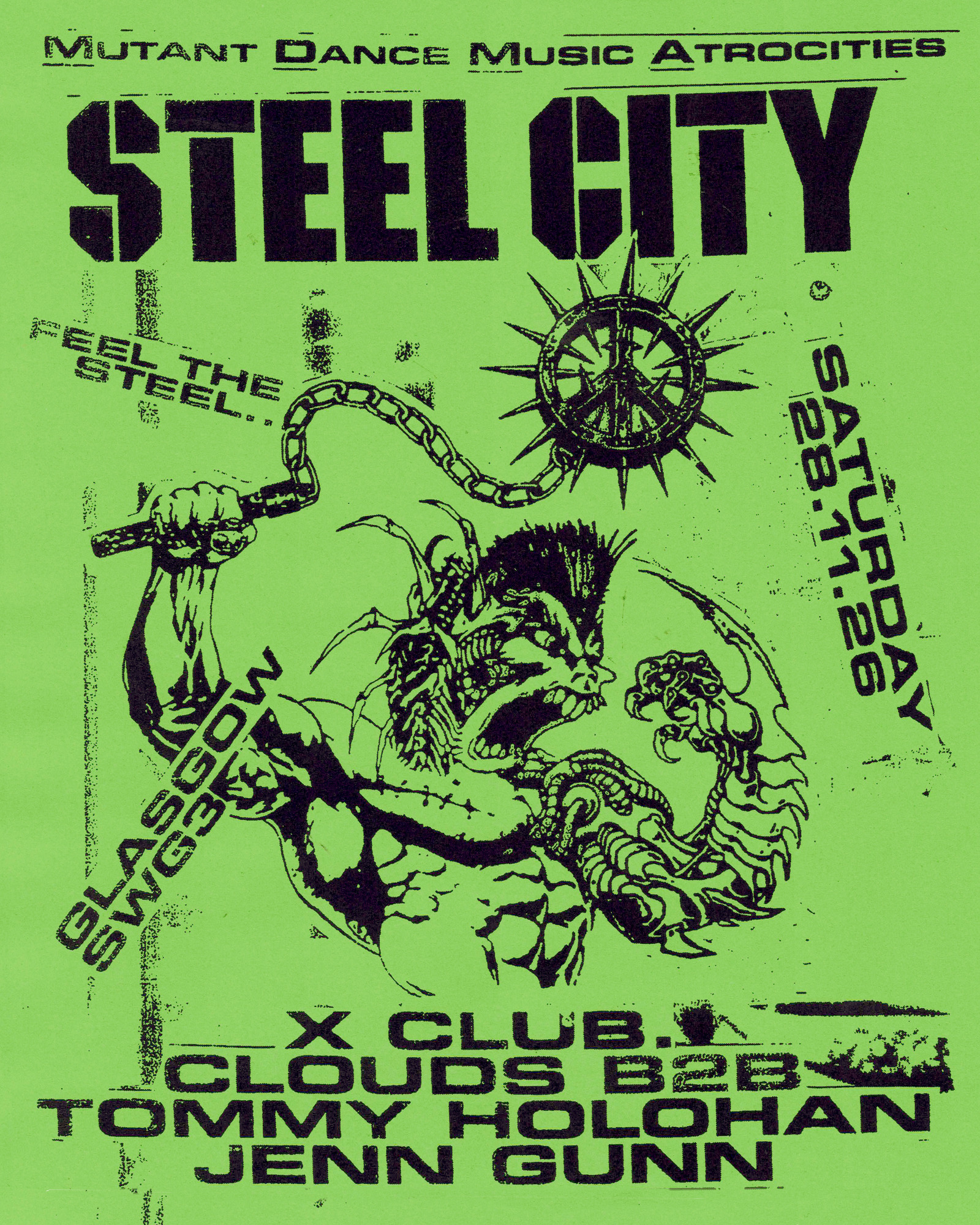 Steel City Scotland - X Club, Tommy Holohan x Clouds, Jenn Gunn