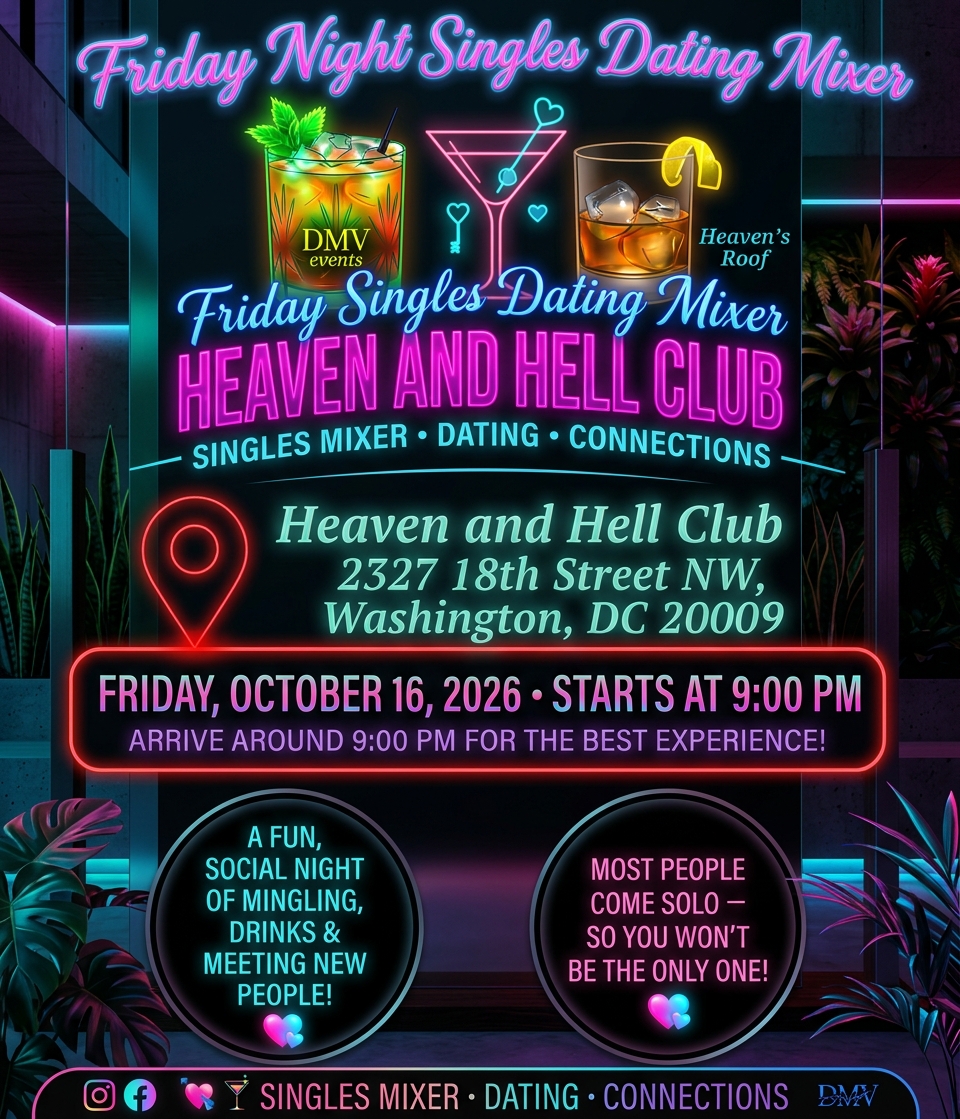 Friday Night Singles Mixer at Heaven and Hell Club