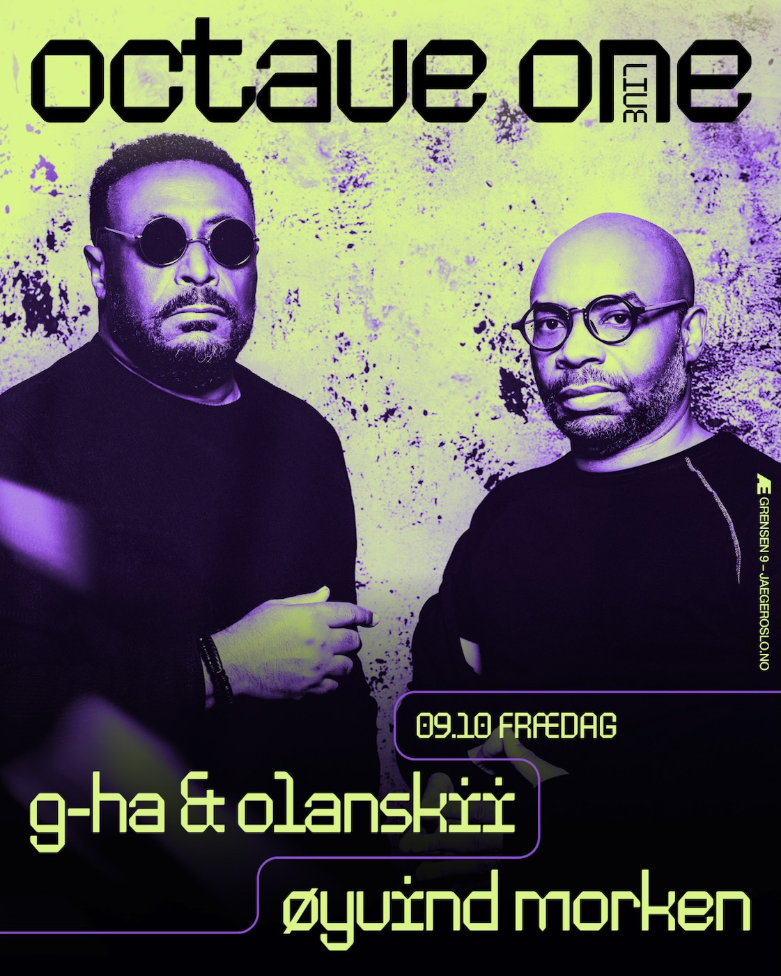 Frædag: Octave One (live) + G-HA & Olanskii + Øyvind Morken