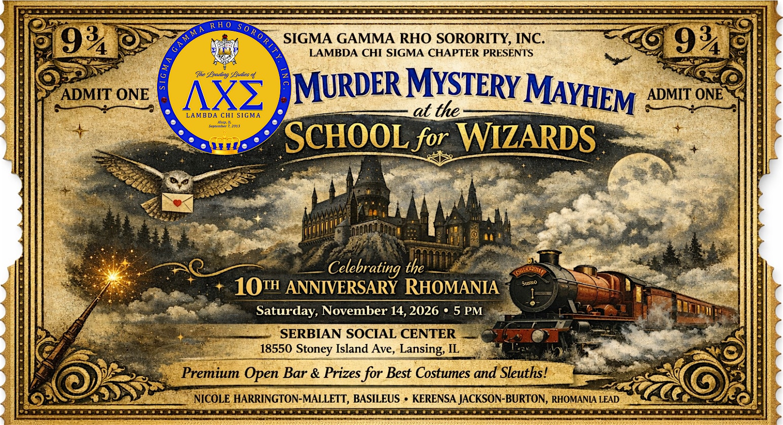 Murder Mystery Mayhem at the School for Wizards - 10th Annual Rhomania