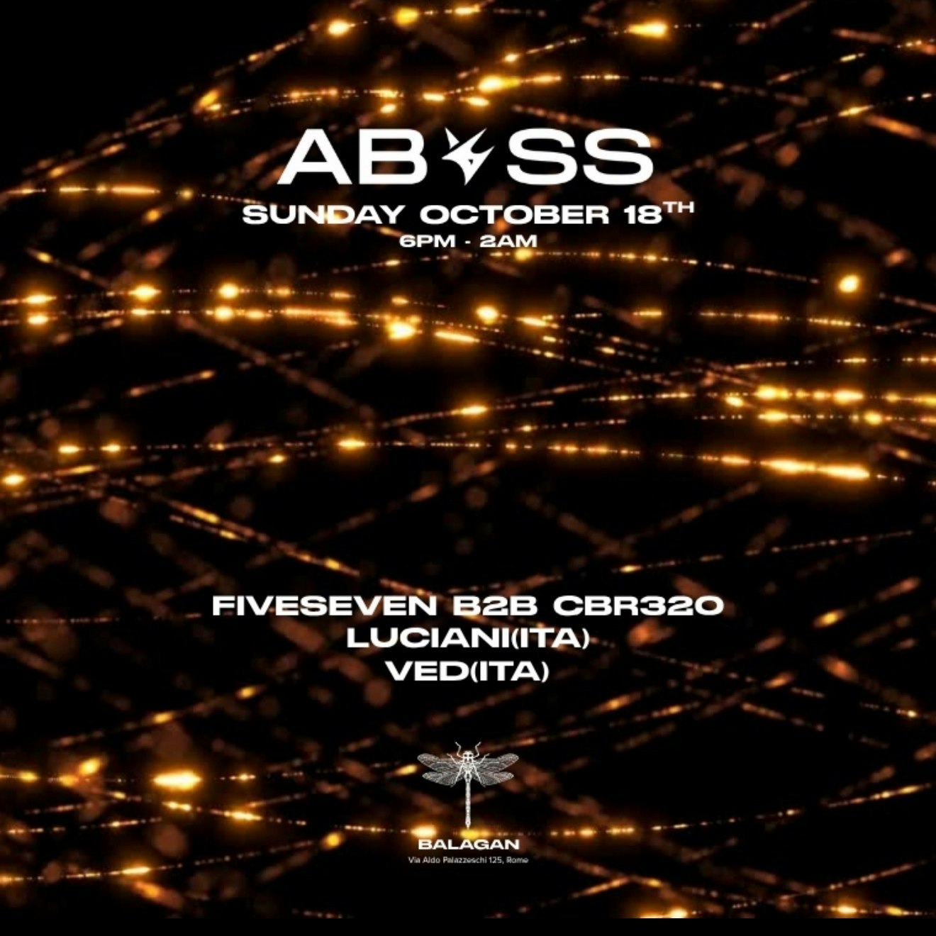 ABYSS - SUNDAY OCTOBER 18th