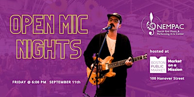 NEMPAC Open Mic @ Boston Public Market