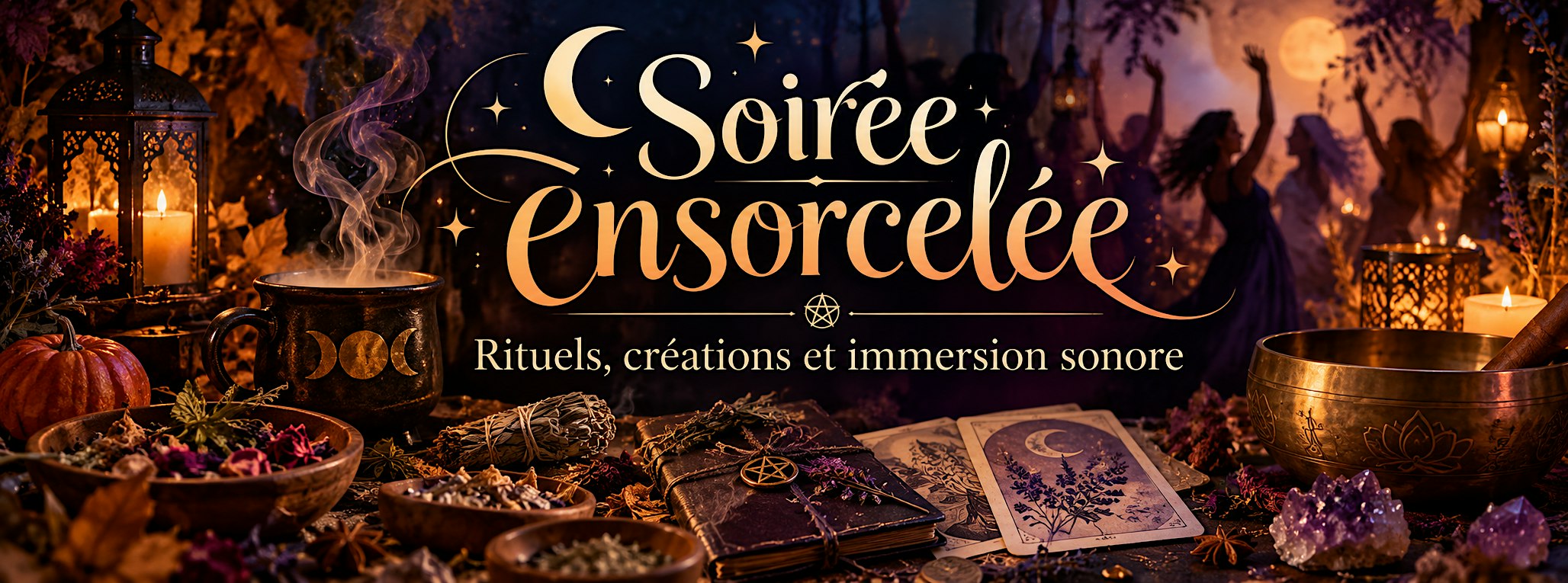 SOIRÉE ENSORCELÉE ✨ Rituels, créations et immersion sonore
