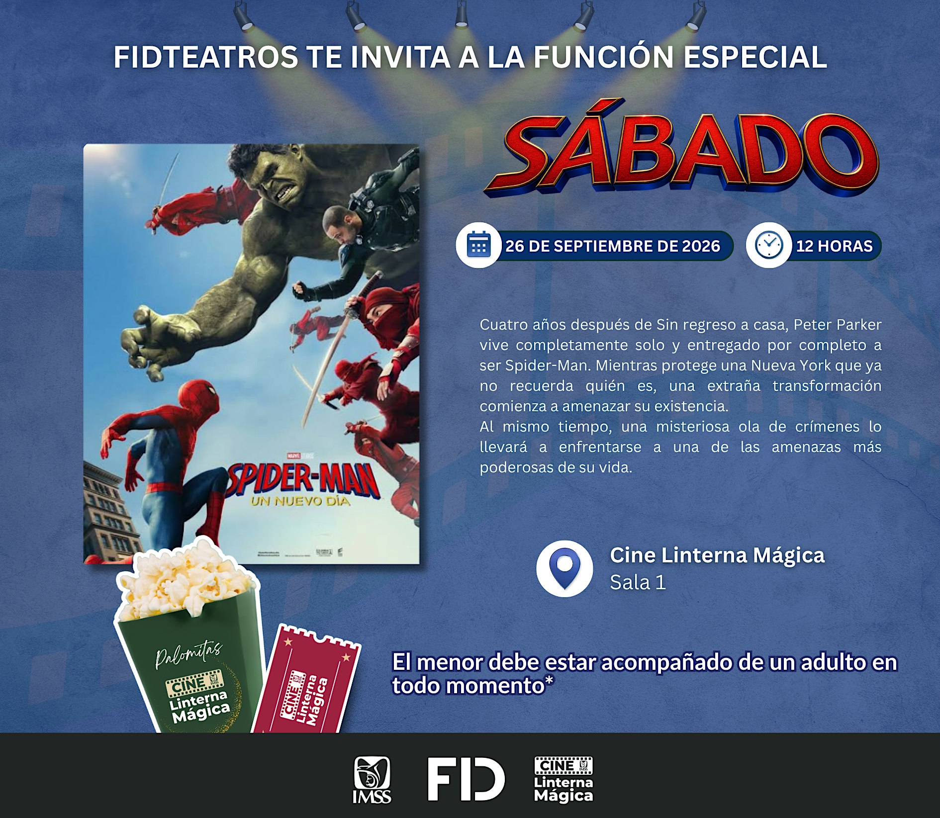 Función Especial FIDTEATROS - Spider-Man: Un Nuevo Día