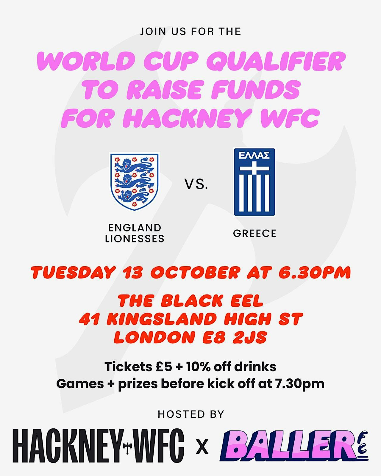 World Cup Qualifier - fundraiser
