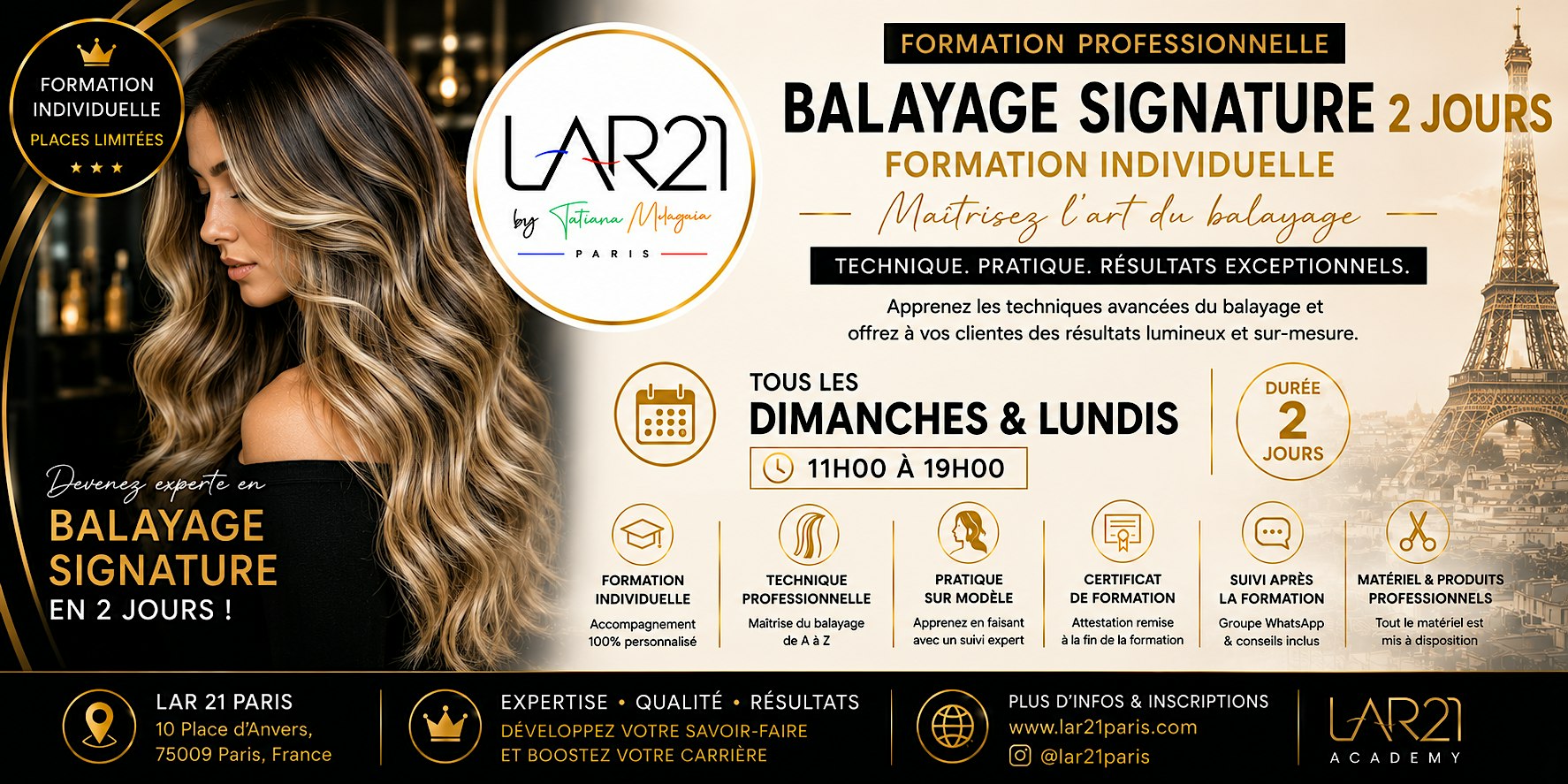 Formation Extensions Capillaires 2 Jours à Paris | LAR 21 Academy