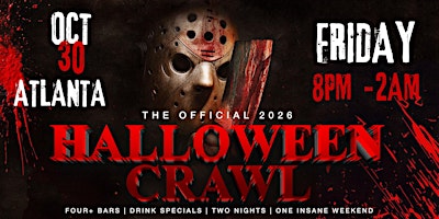 Atlanta Halloween Bar Crawl — Halloween Friday, Fri, Oct 30