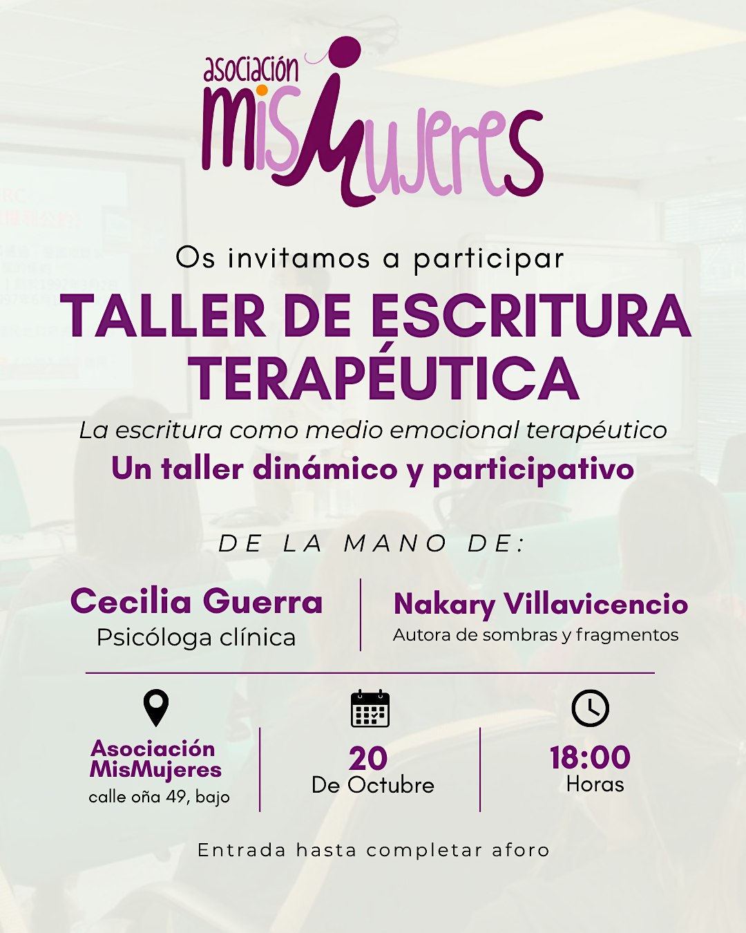 Taller de escritura terapeutica