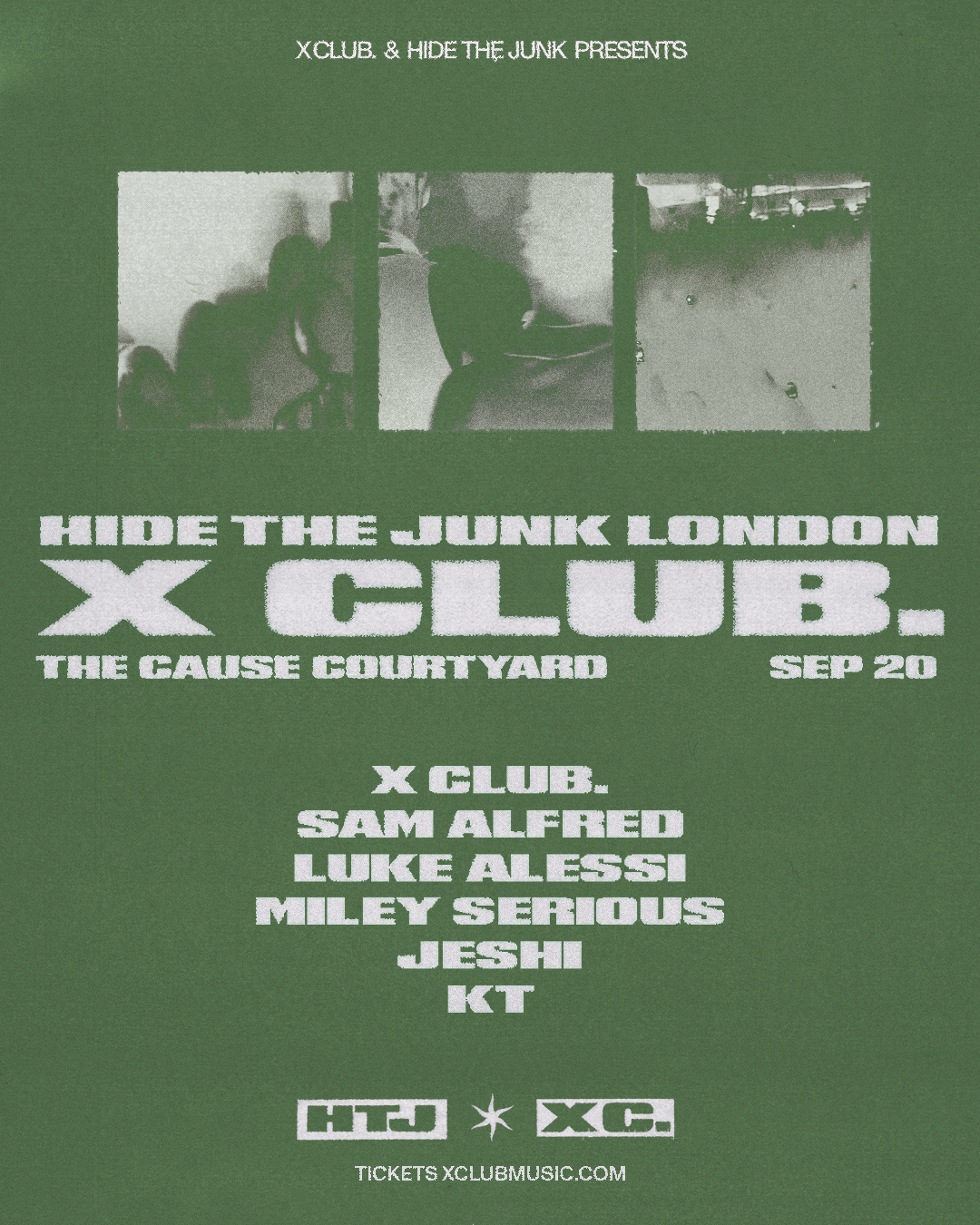 X CLUB. present HIDE THE JUNK