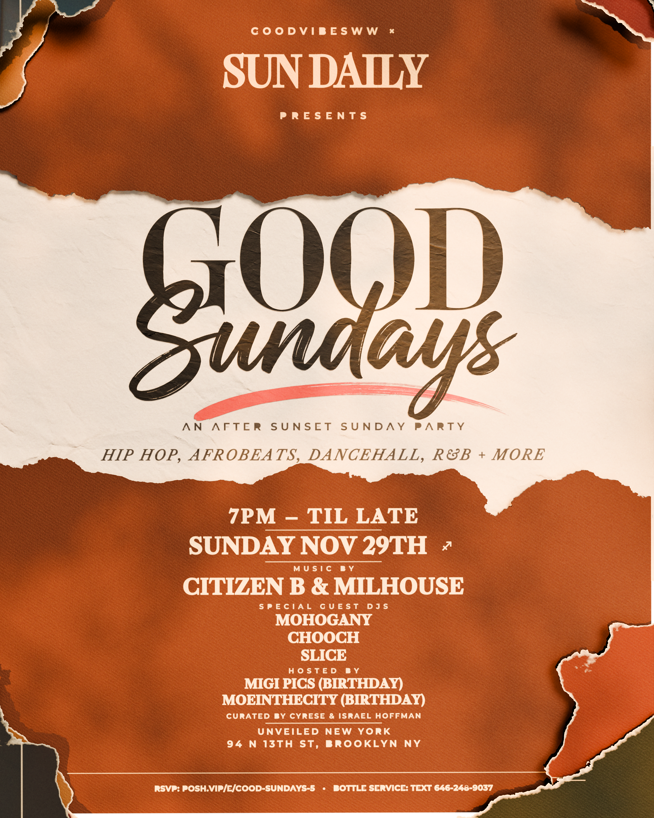 Good Sundays @ Unveiled New York