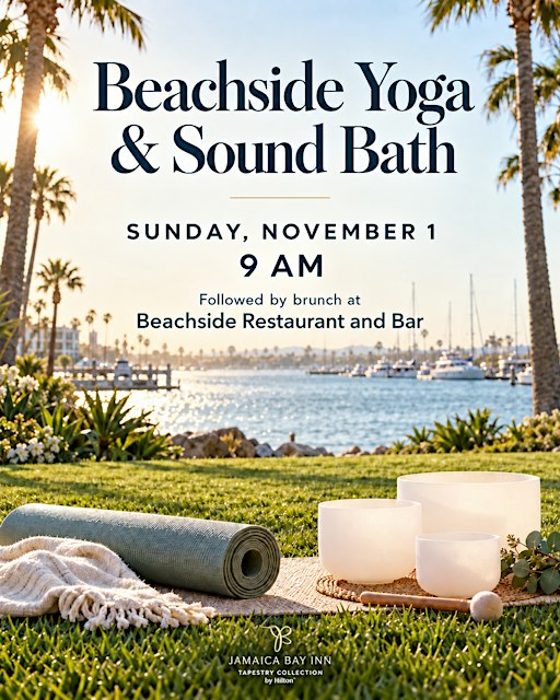 Beachside Yoga & Sound Bath w/ Brunch