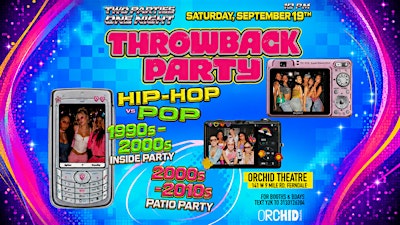 90's VS 2000's Throwback Party // 2010's Hip Hop on the Patio