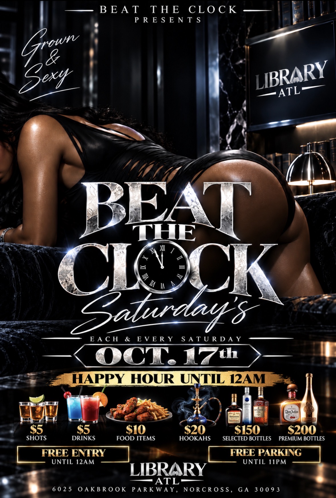 BEAT THE CLOCK SATURDAY'S @ LIBRARY ATL