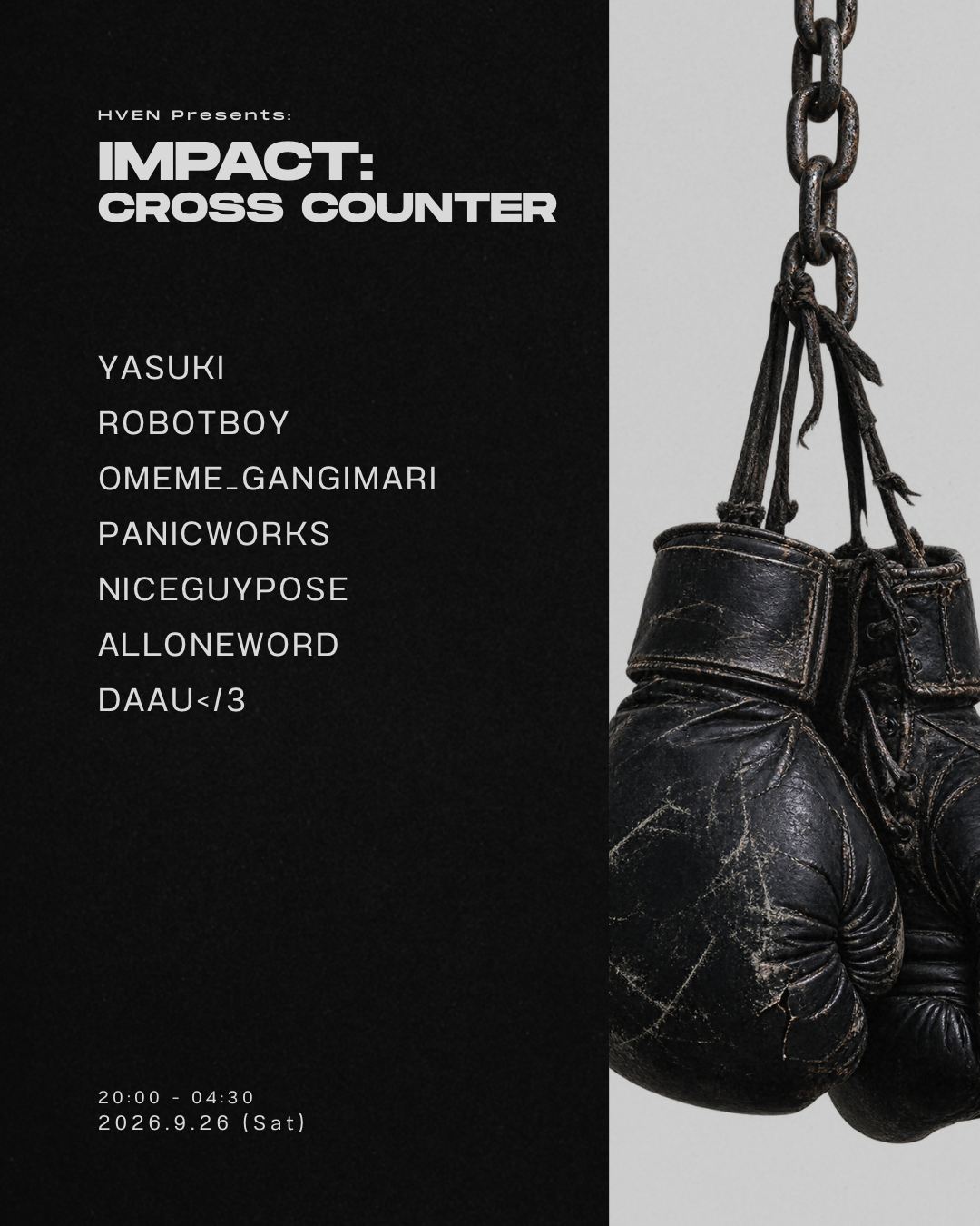 HVEN PRESENTS: IMPACT: CROSS COUNTER