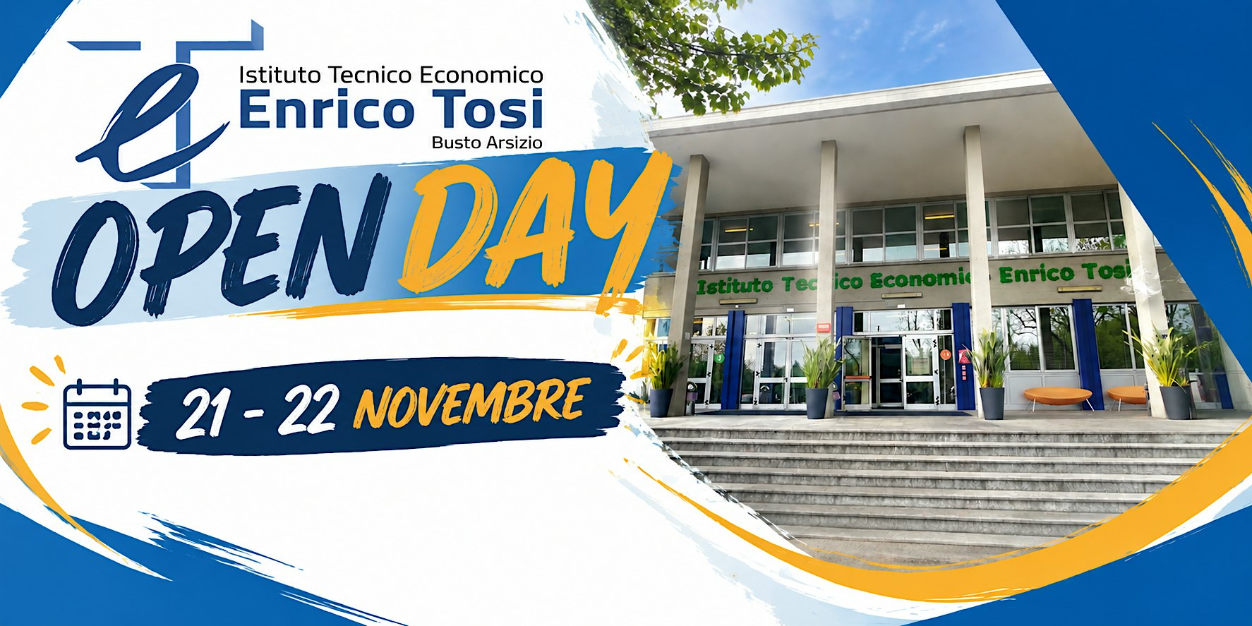 Open day ITE E. Tosi del 21/11/26 - turno dalle 15 alle 17