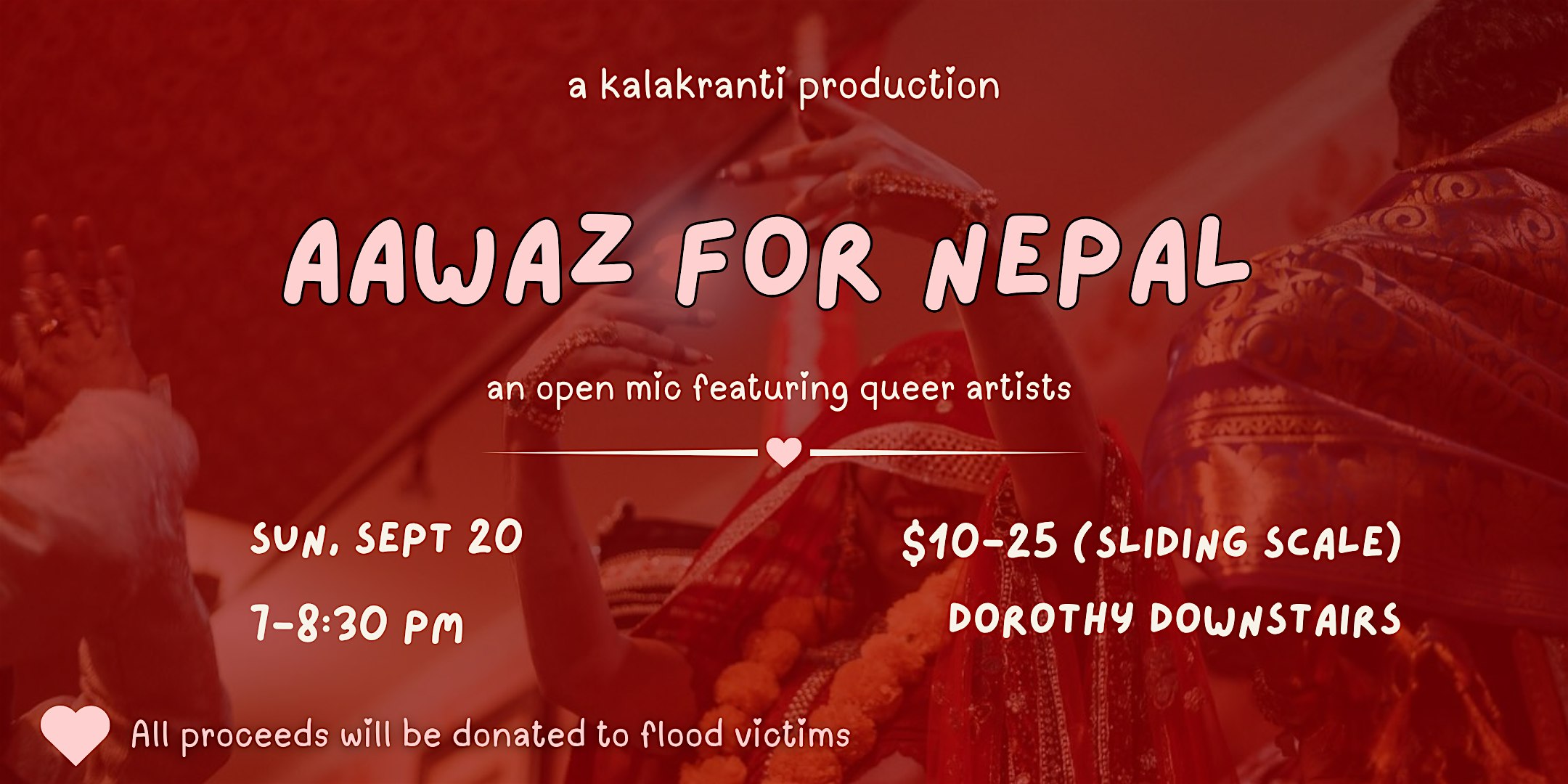 Aawaz for Nepal: an open mic featuring queer artists