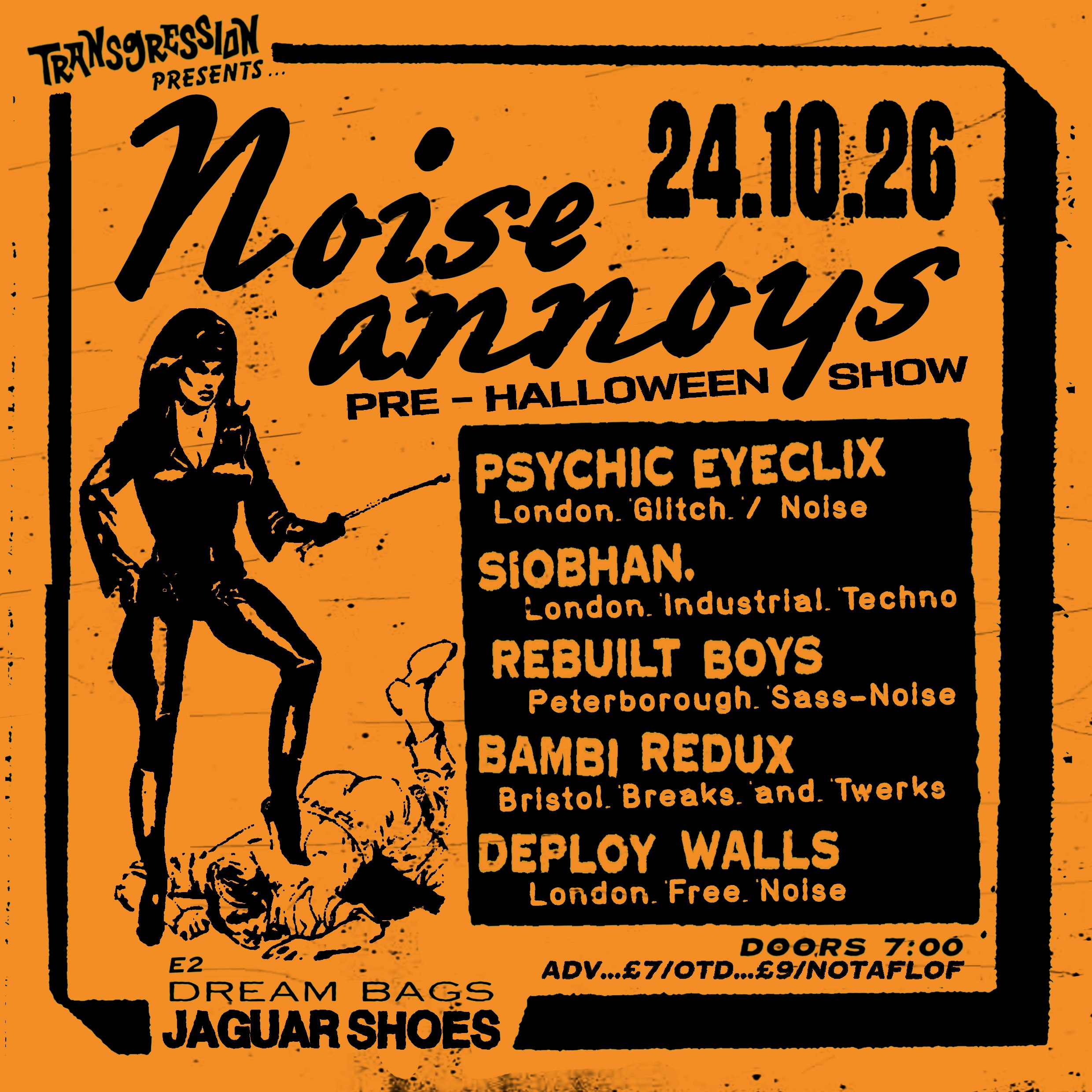 TRANSGRESSION PRESENTS: Noise Annoys 2