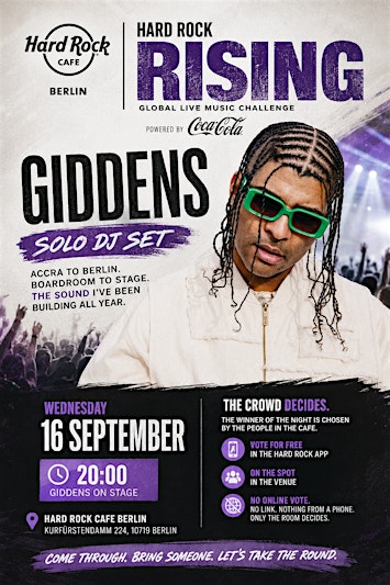 Giddens LIVE @Hard Rock Cafe Berlin
