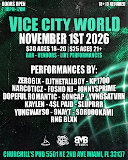 VICE CITY WORLD NOVEMBER 1ST 2026