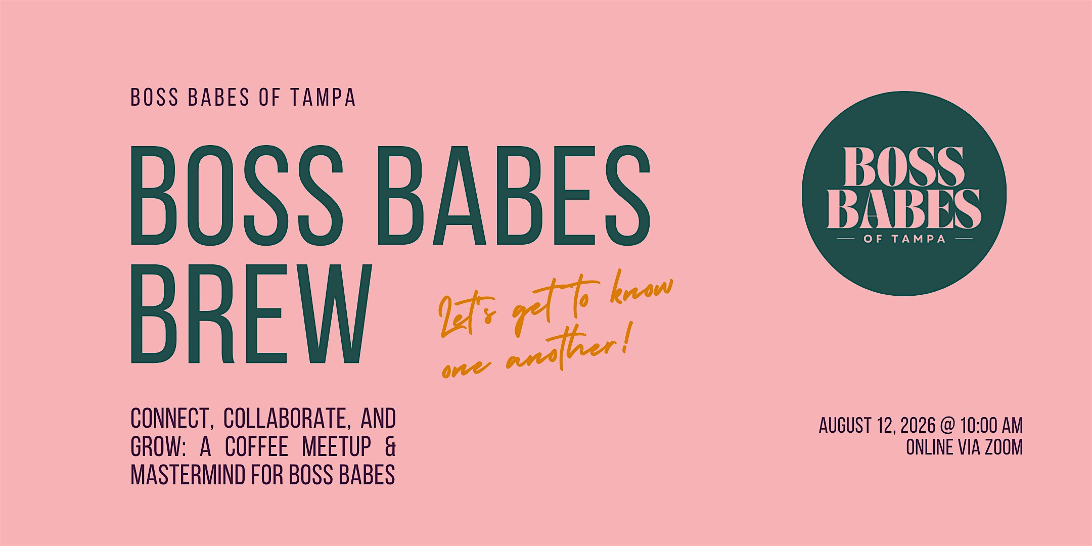 Boss Babes Brew: Coffee Meetup & Mastermind