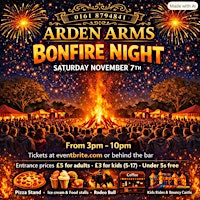 Arden Arms Annual Bonfire & Fireworks Display