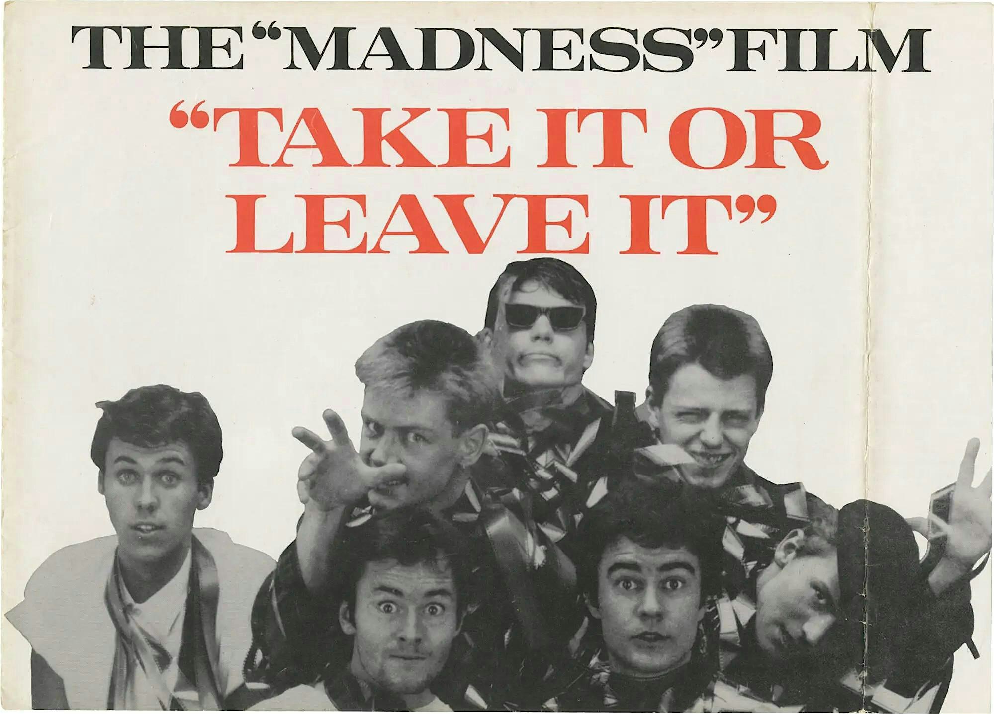 Madness: Take It Or Leave It +Stiff Records Q&A, part of BFI 'Rip It Up'