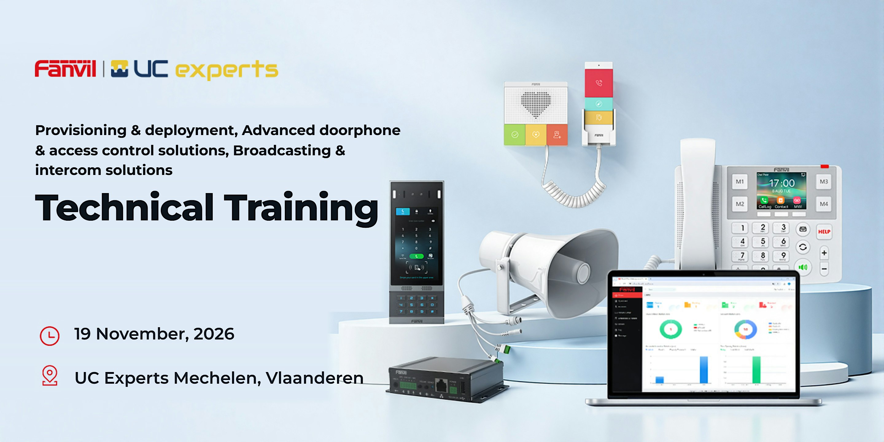 Fanvil - FREE live technical training - 19 November 2026